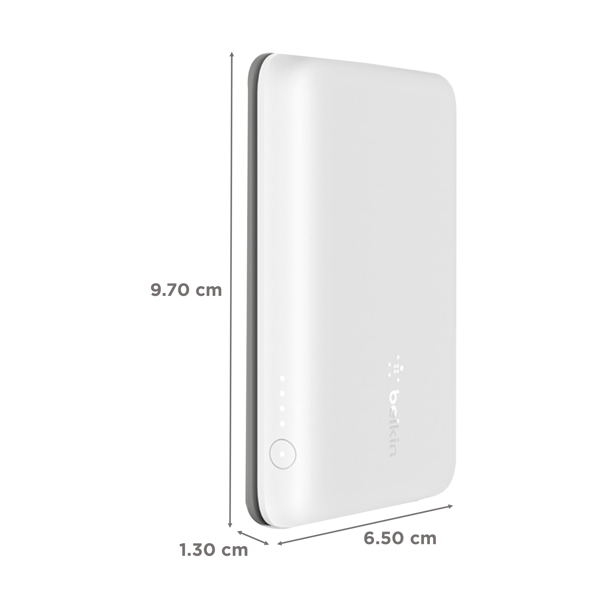 belkin BoostCharge 2500 mAh 5W Power Bank (1 Type C Port, Compatible with MagSafe, White) belkin BoostCharge 2500 mAh 5W Power Bank (1 Type C Port, Compatible with MagSafe, White)_2