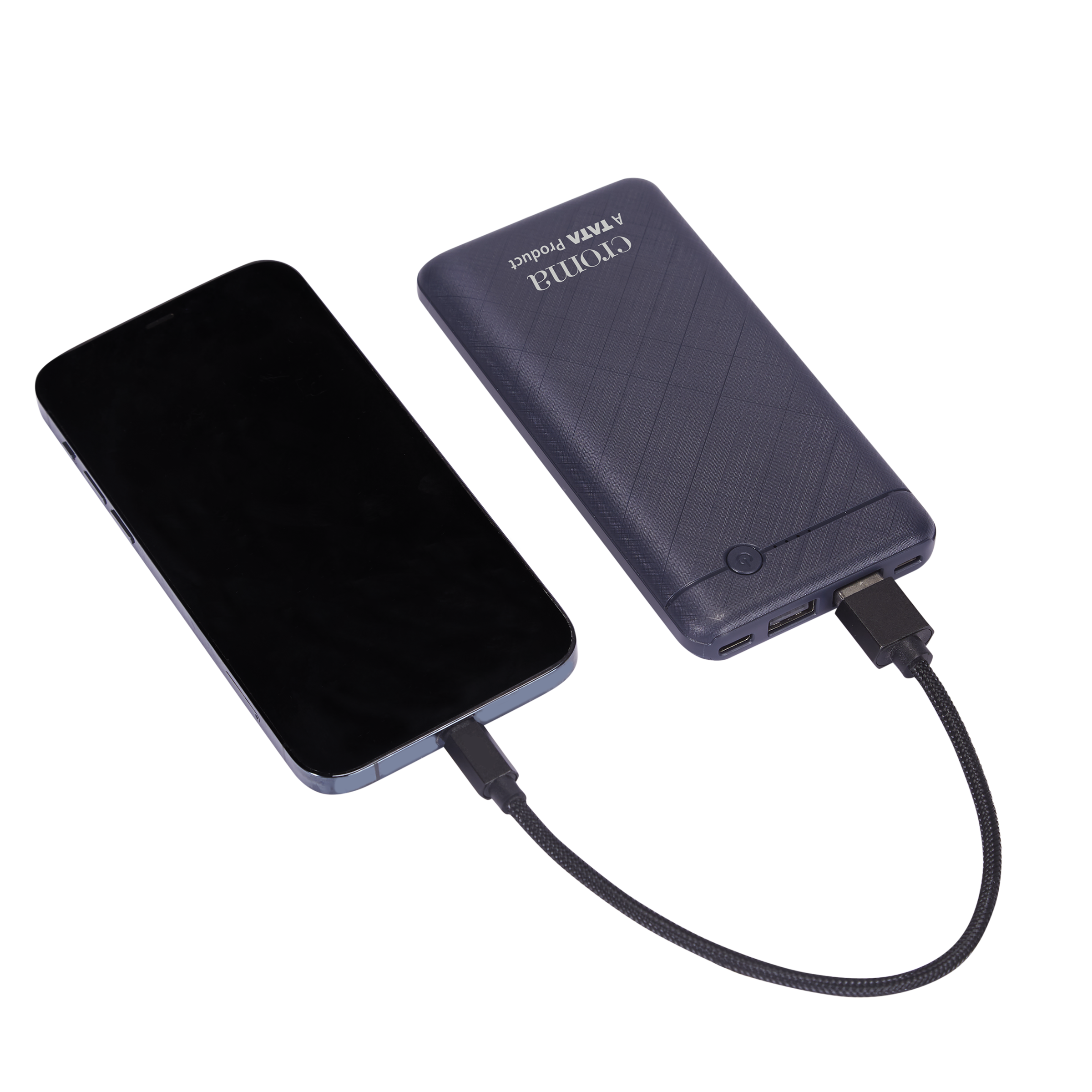Croma 10000 mAh 12W Fast Charging Power Bank (1 Micro USB Type B, 1 Type C & 2 Type A Ports, Short Circuit Protection, Blue)_8