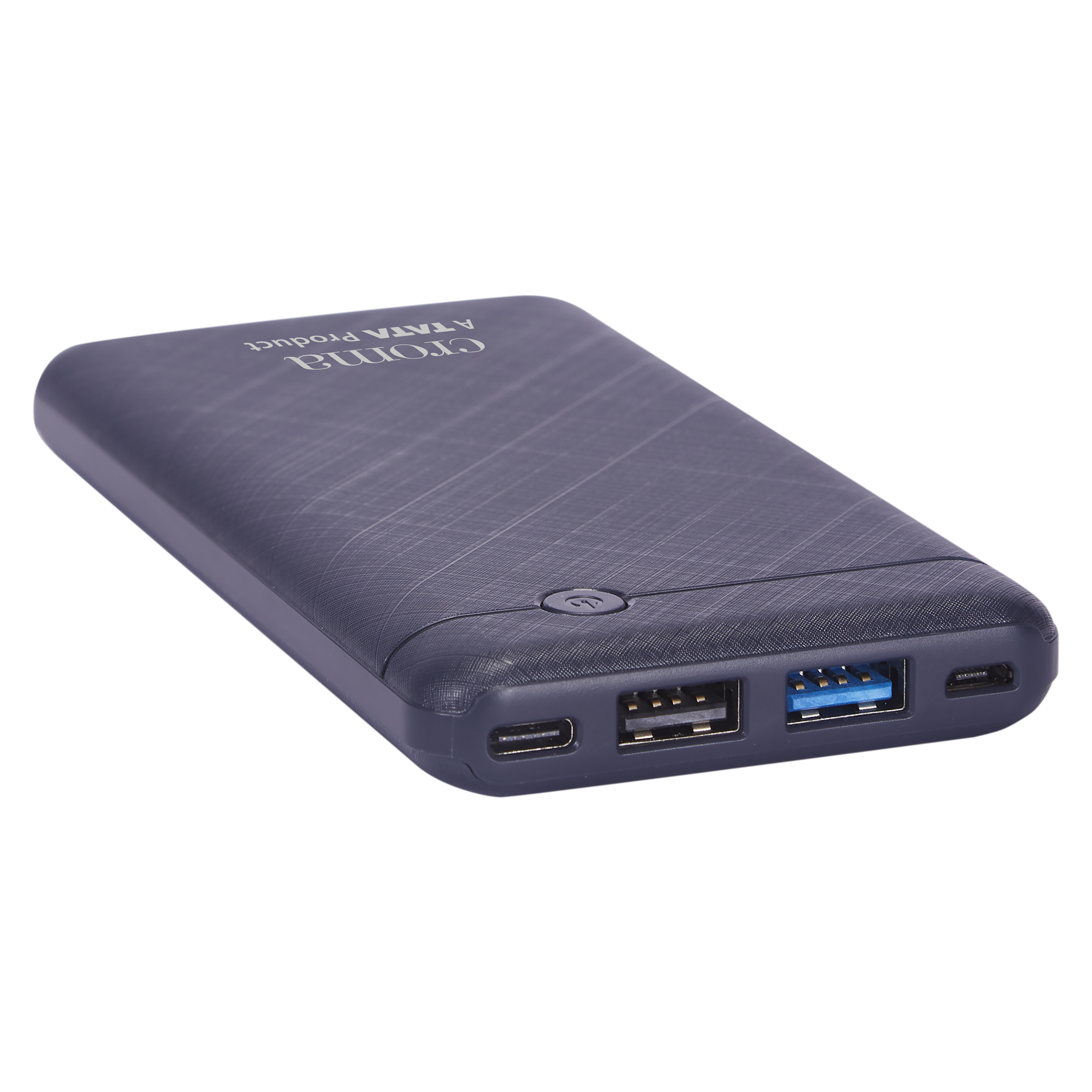 Croma 10000 mAh 12W Fast Charging Power Bank (1 Micro USB Type B, 1 Type C & 2 Type A Ports, Short Circuit Protection, Blue)_5
