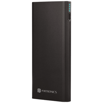 Portronics Power M 10000 mAh 18W Fast Charging Power Bank (1 Micro USB Type B, 1 Type C & 2 Type A Ports, LED Charging Indicator, Black)