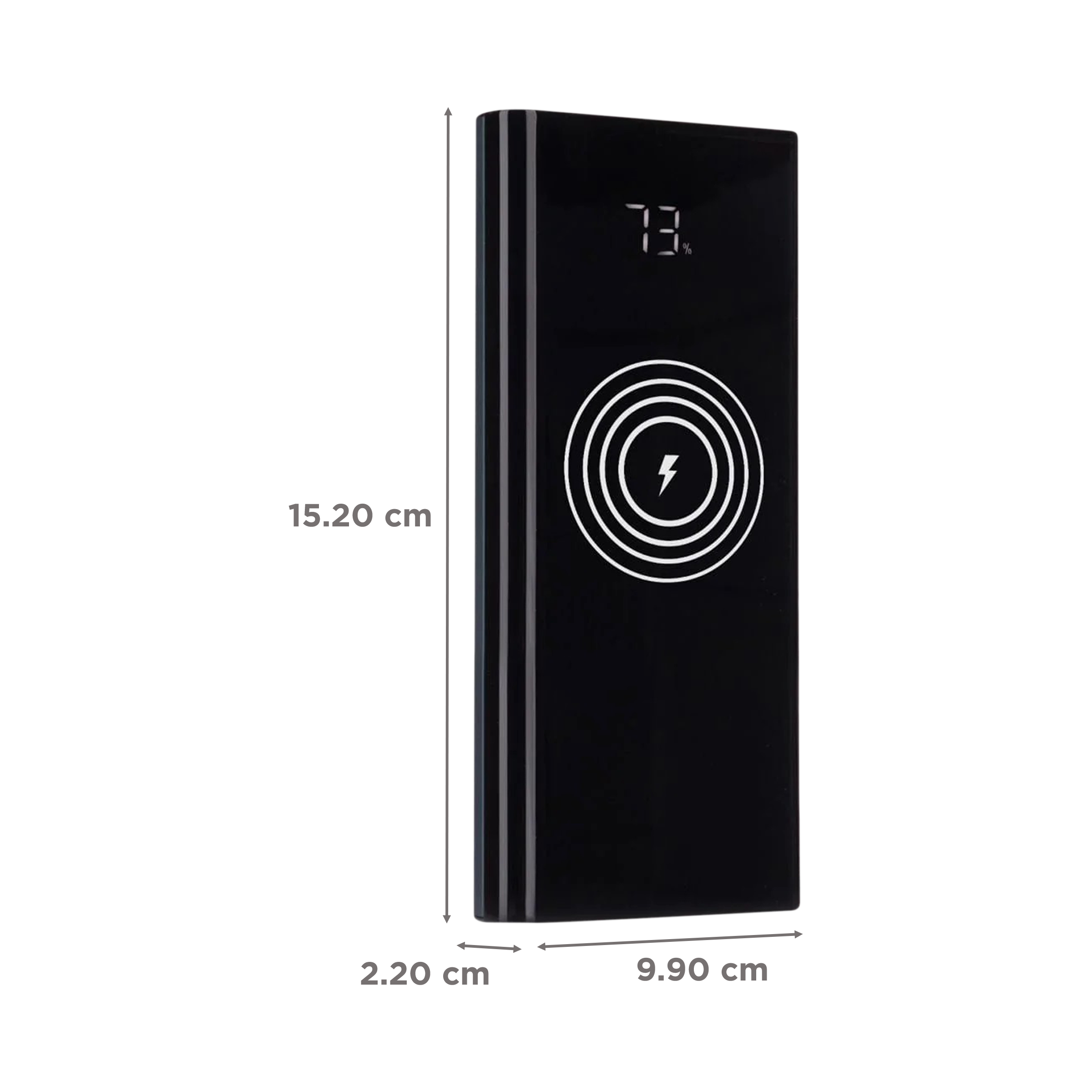 Portronics Power 10000 mAh 18W Fast Charging Power Bank (1 Type C & 2 Type A Ports, Wireless Charging, Black)_2