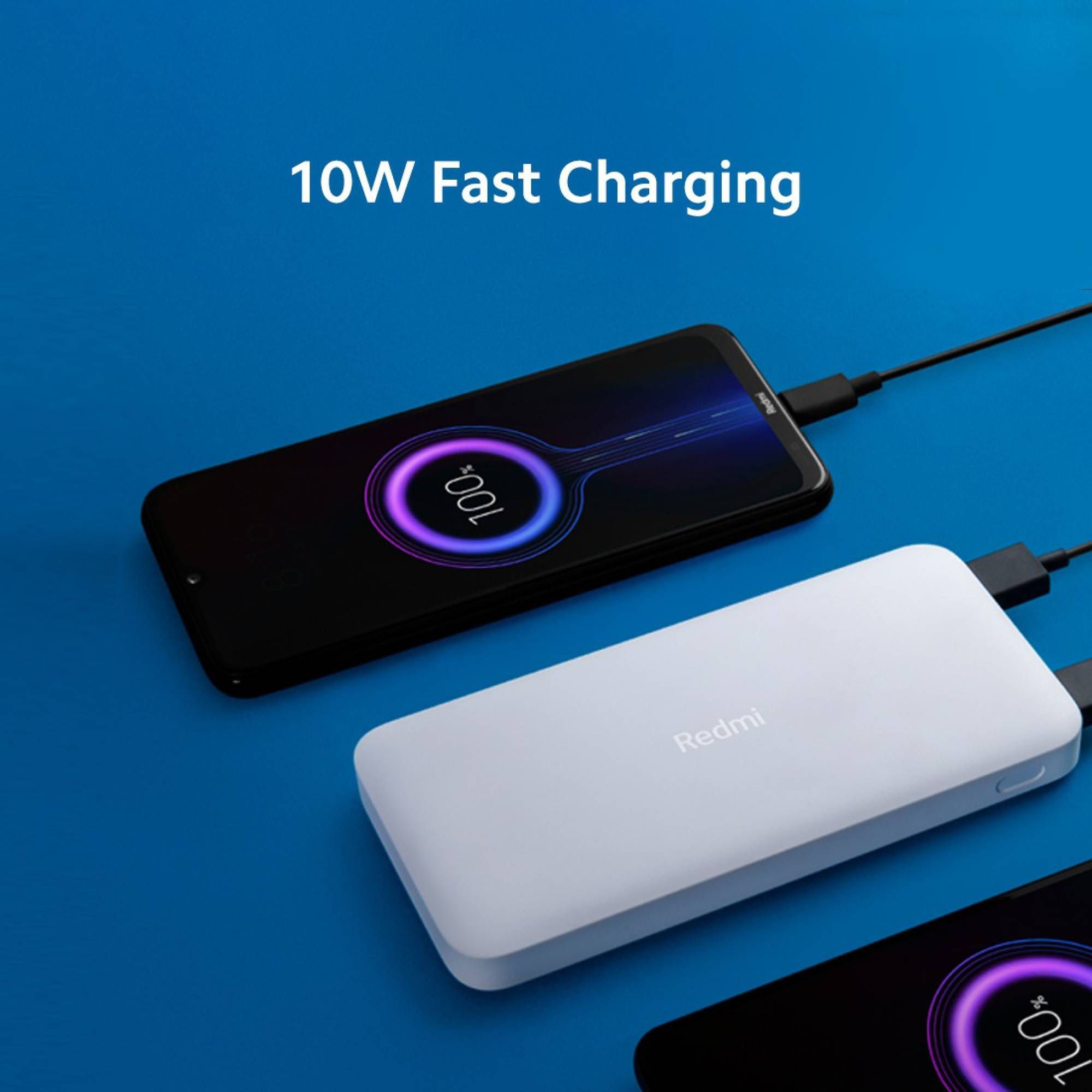 Redmi 10000 mAh 10W Fast Charging Power Bank (1 Micro USB Type B, 1 Type C & 2 Type A Ports, Two Way Fast Charging, White)_9