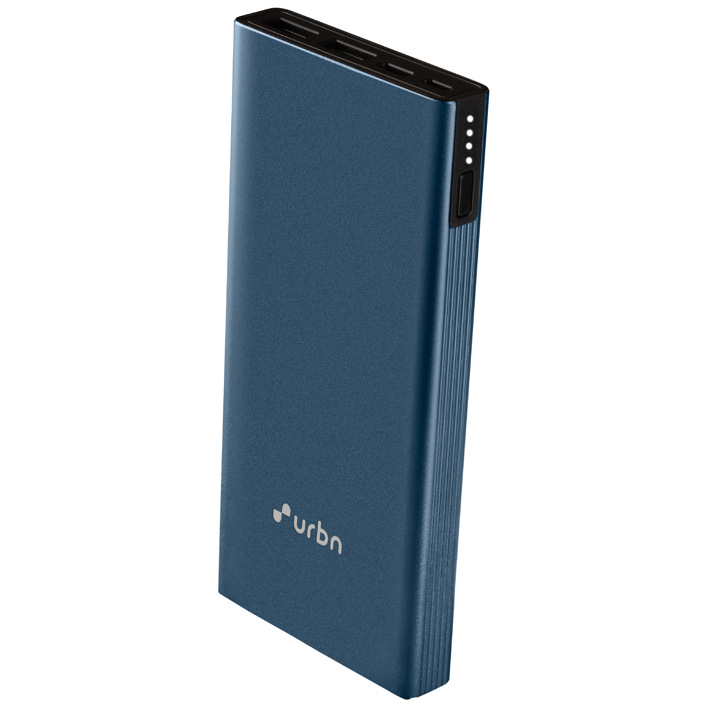urbn 10000 mAh 20W Fast Charging Power Bank (1 Micro USB Type B, 1 Type C & 2 Type A Ports, Ultra Slim Metal Body, BIS Certified, Blue)_1