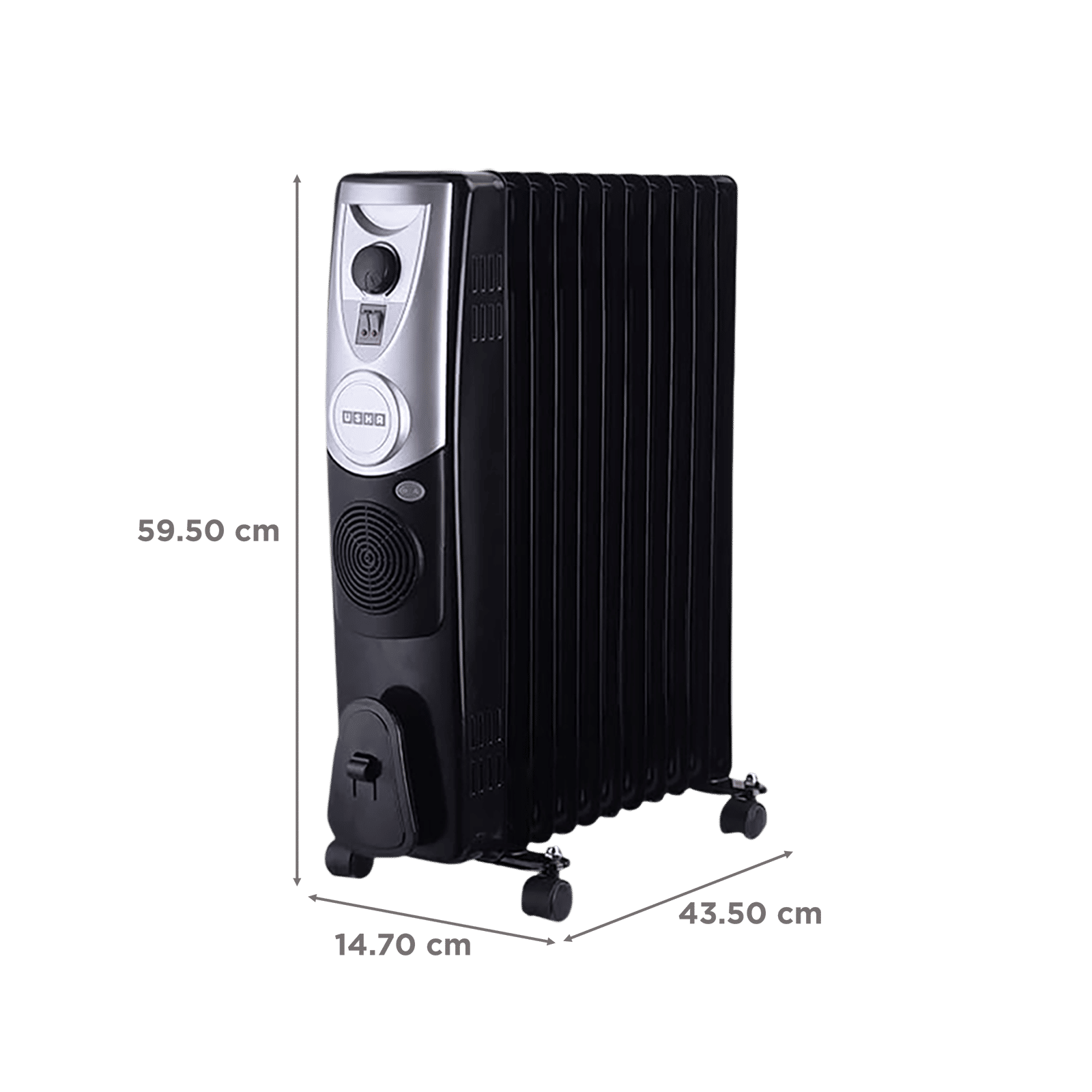 USHA 4209 F 2400W PTC Oil Filled Radiator Room Heater with Rust Protection (Adjustable Thermostat USHA 4209 F 2400W PTC Oil Filled Radiator Room Heater with Rust Protection (Adjustable Thermostat_2