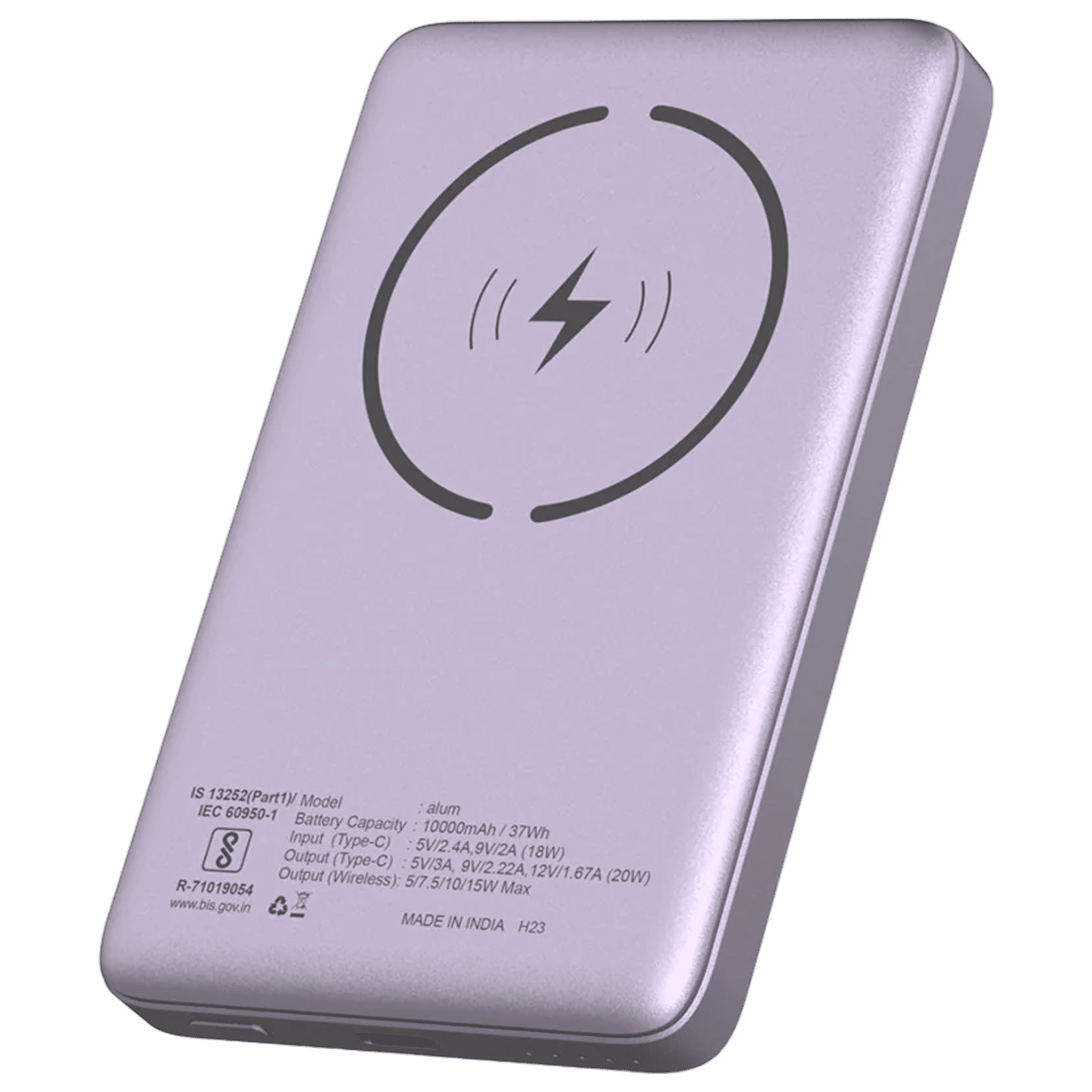 stuffcool Alum 10000 mAh 20W Fast Charging Power Bank (1 Type C Port, Short Circuit Protection, Purple) stuffcool Alum 10000 mAh 20W Fast Charging Power Bank (1 Type C Port, Short Circuit Protection, Purple)_2