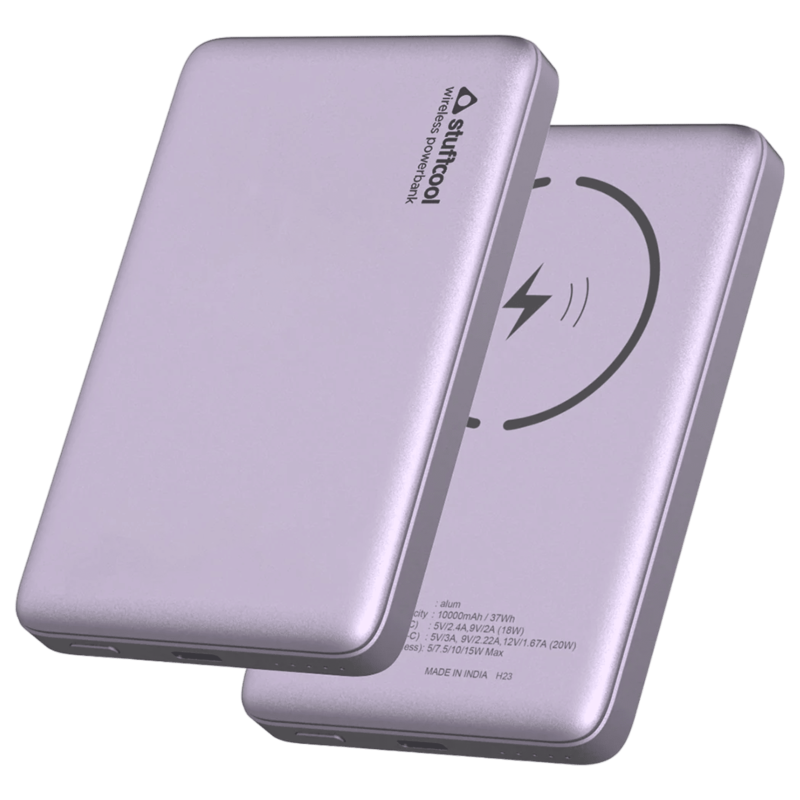 stuffcool Alum 10000 mAh 20W Fast Charging Power Bank (1 Type C Port, Short Circuit Protection, Purple) stuffcool Alum 10000 mAh 20W Fast Charging Power Bank (1 Type C Port, Short Circuit Protection, Purple)_1
