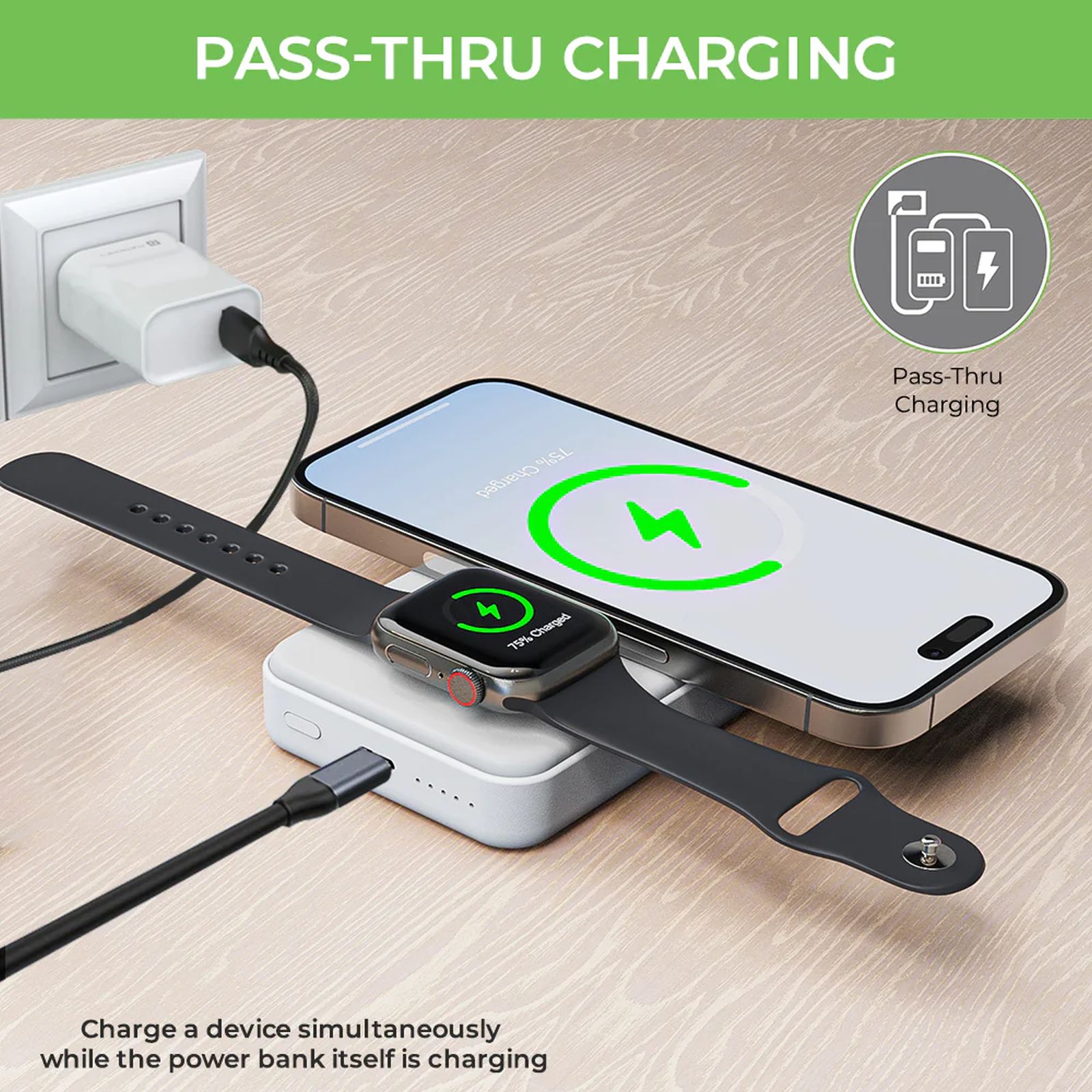 ultraprolink Juice Up Mag 10000 mAh 20W Fast Charging Power Bank (1 Type C Ports, Wireless Charging, White) ultraprolink Juice Up Mag 10000 mAh 20W Fast Charging Power Bank (1 Type C Ports, Wireless Charging, White)_9