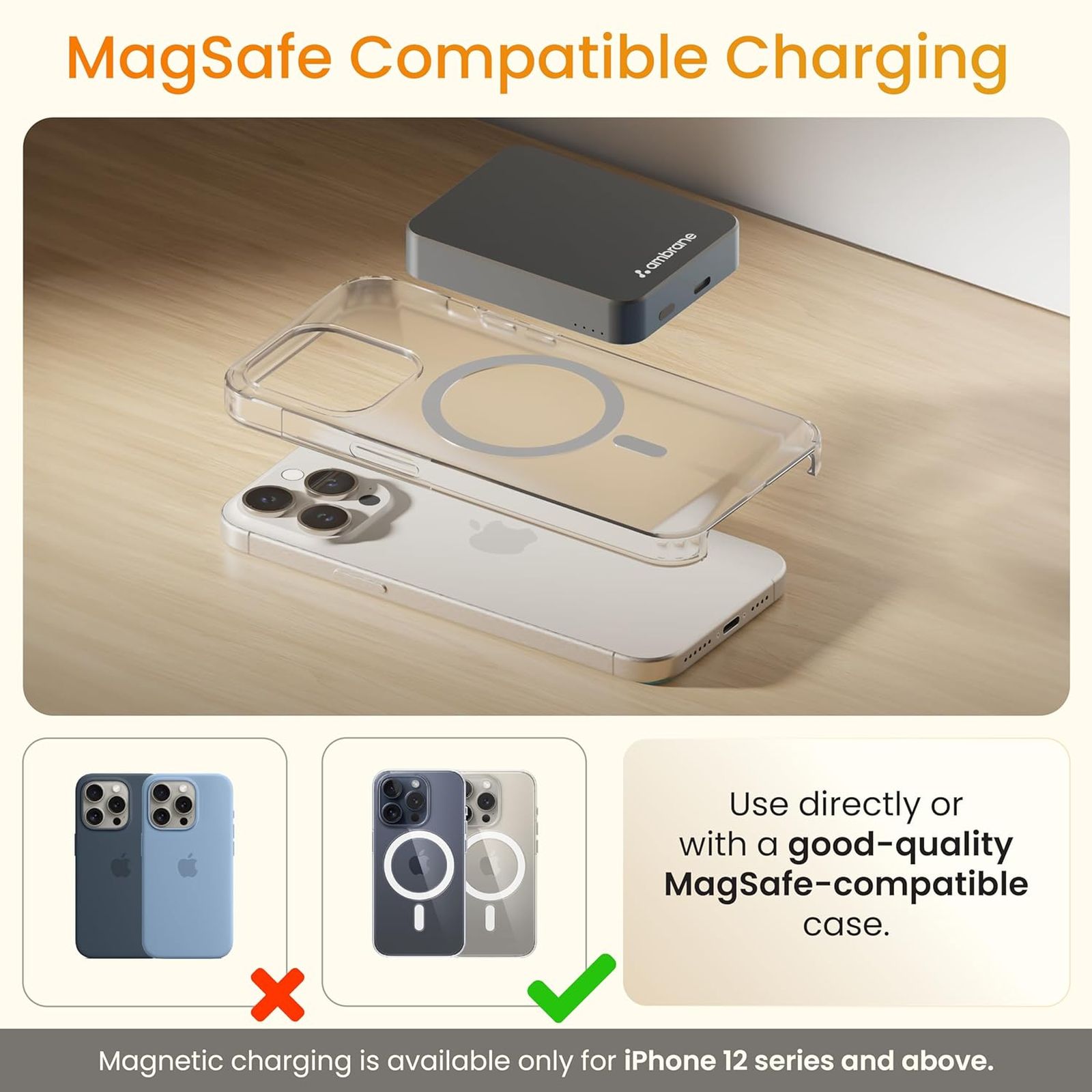 ambrane Aerosync PB 5 5000 mAh 20W Fast Charging Power Bank (1 Type C Port, Premium Metal Casing, Magsafe Compatibility, Purple) ambrane Aerosync PB 5 5000 mAh 20W Fast Charging Power Bank (1 Type C Port, Premium Metal Casing, Magsafe Compatibility, Purple)_5