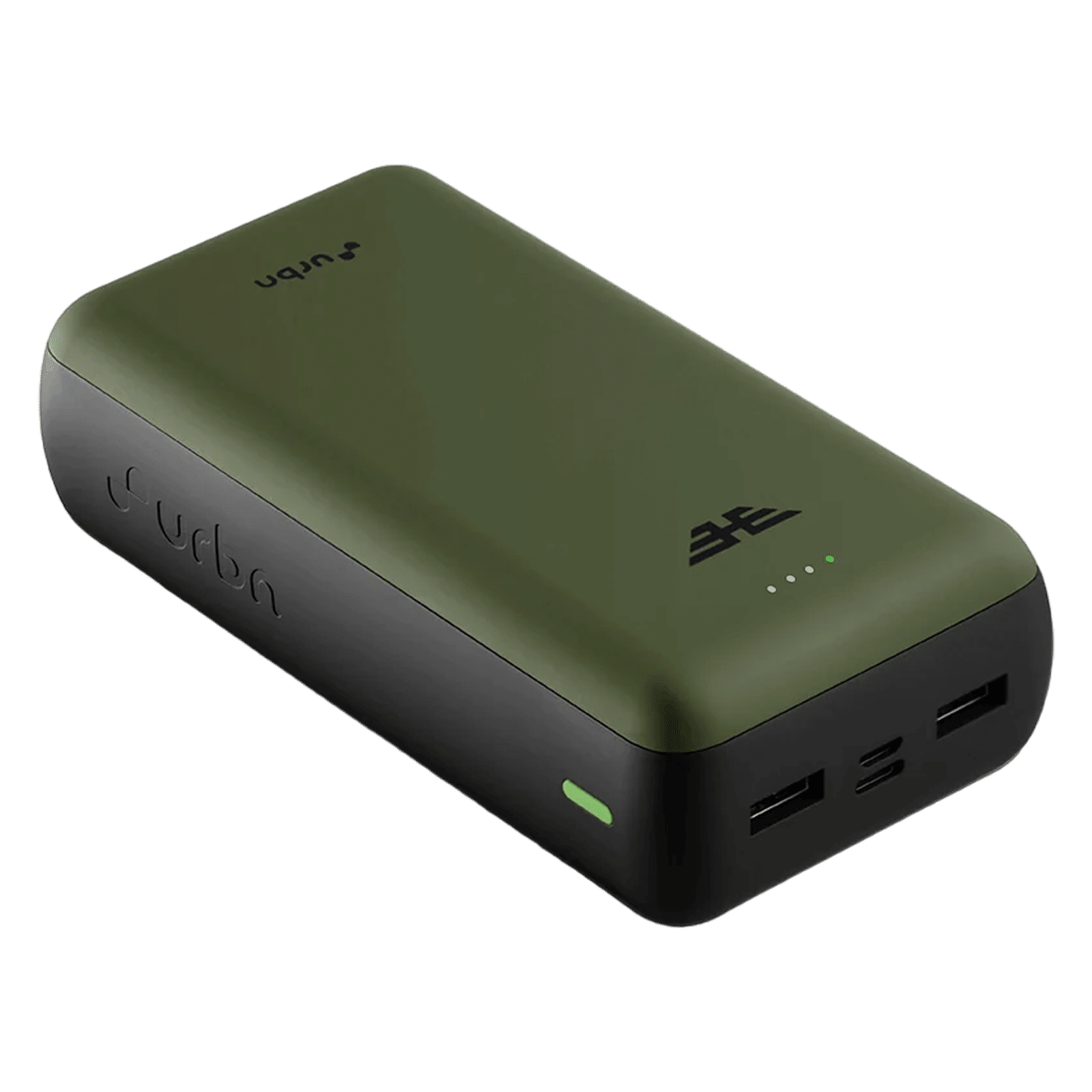 urbn Ultra Compact 27000 mAh 65W Fast Charging Power Bank (2 Type A & 1 Type C Ports, 12 Multi Layers of Chipset Protection, Green)_4