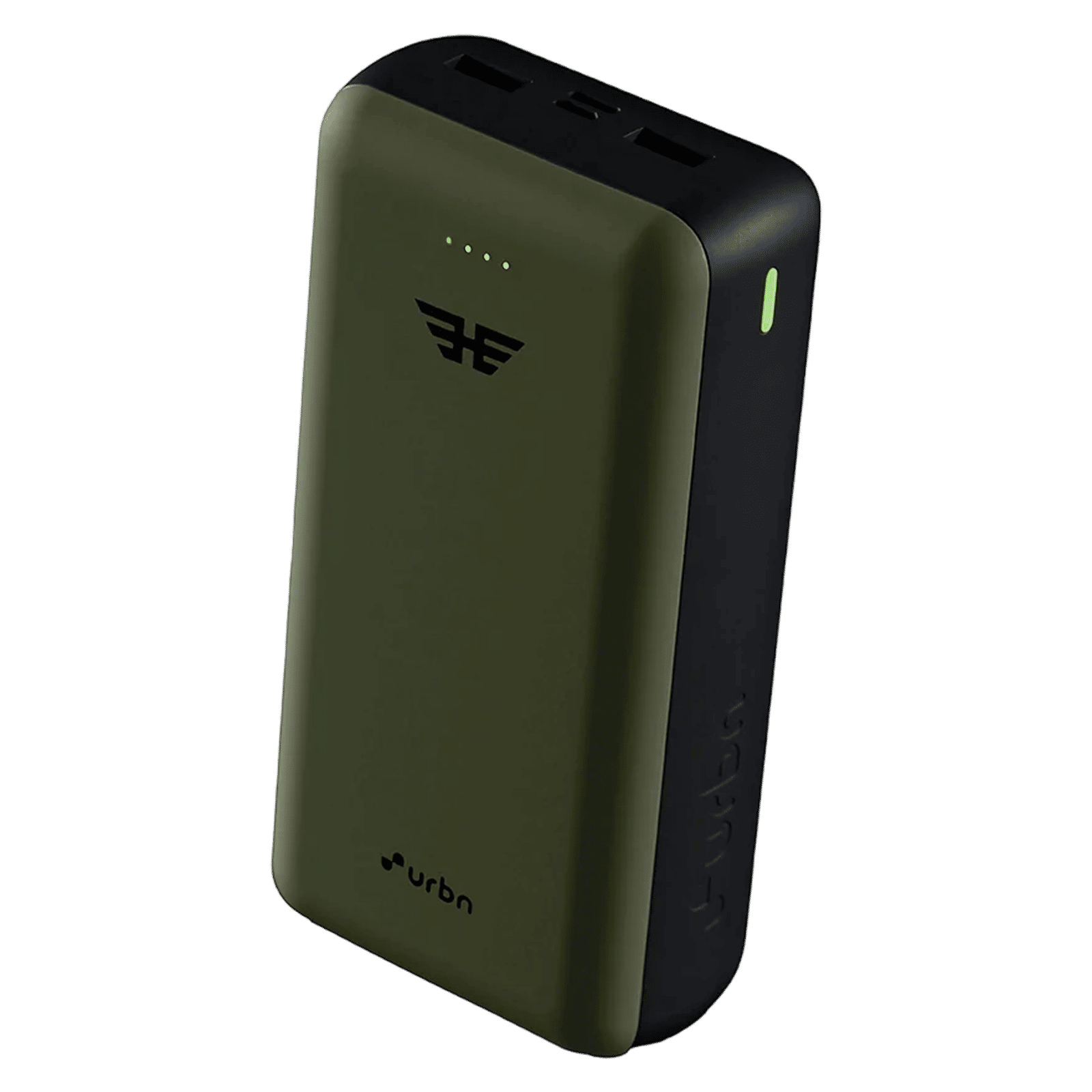 urbn Ultra Compact 27000 mAh 65W Fast Charging Power Bank (2 Type A & 1 Type C Ports, 12 Multi Layers of Chipset Protection, Green)_5
