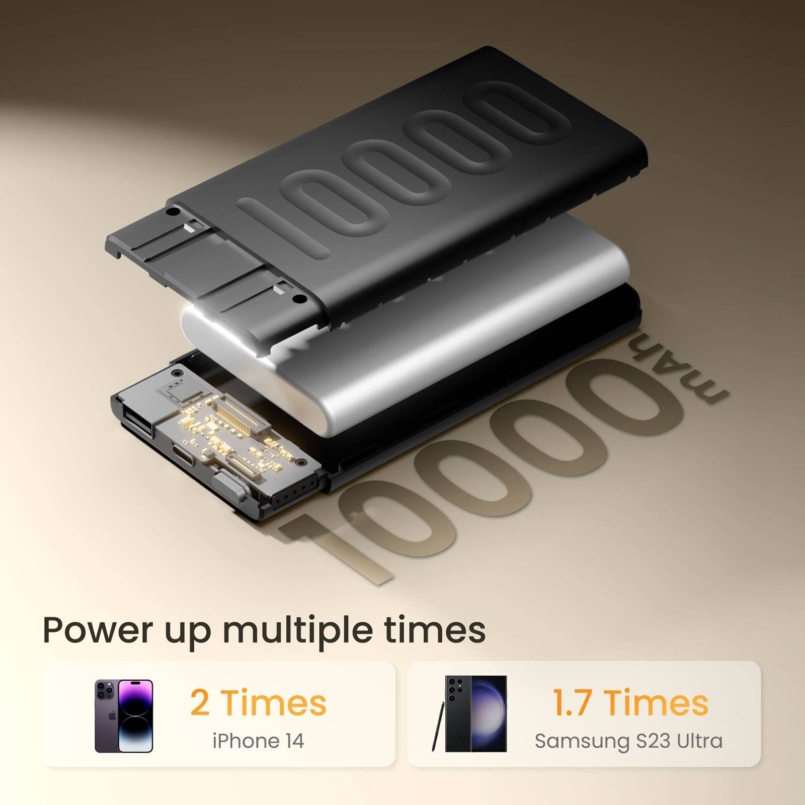 ambrane Stylo 10000 mAh 22.5W Fast Charging Power Bank (1 USB & 1 Type C Ports, Quick Charge 3.0, Black) ambrane Stylo 10000 mAh 22.5W Fast Charging Power Bank (1 USB & 1 Type C Ports, Quick Charge 3.0, Black)_3
