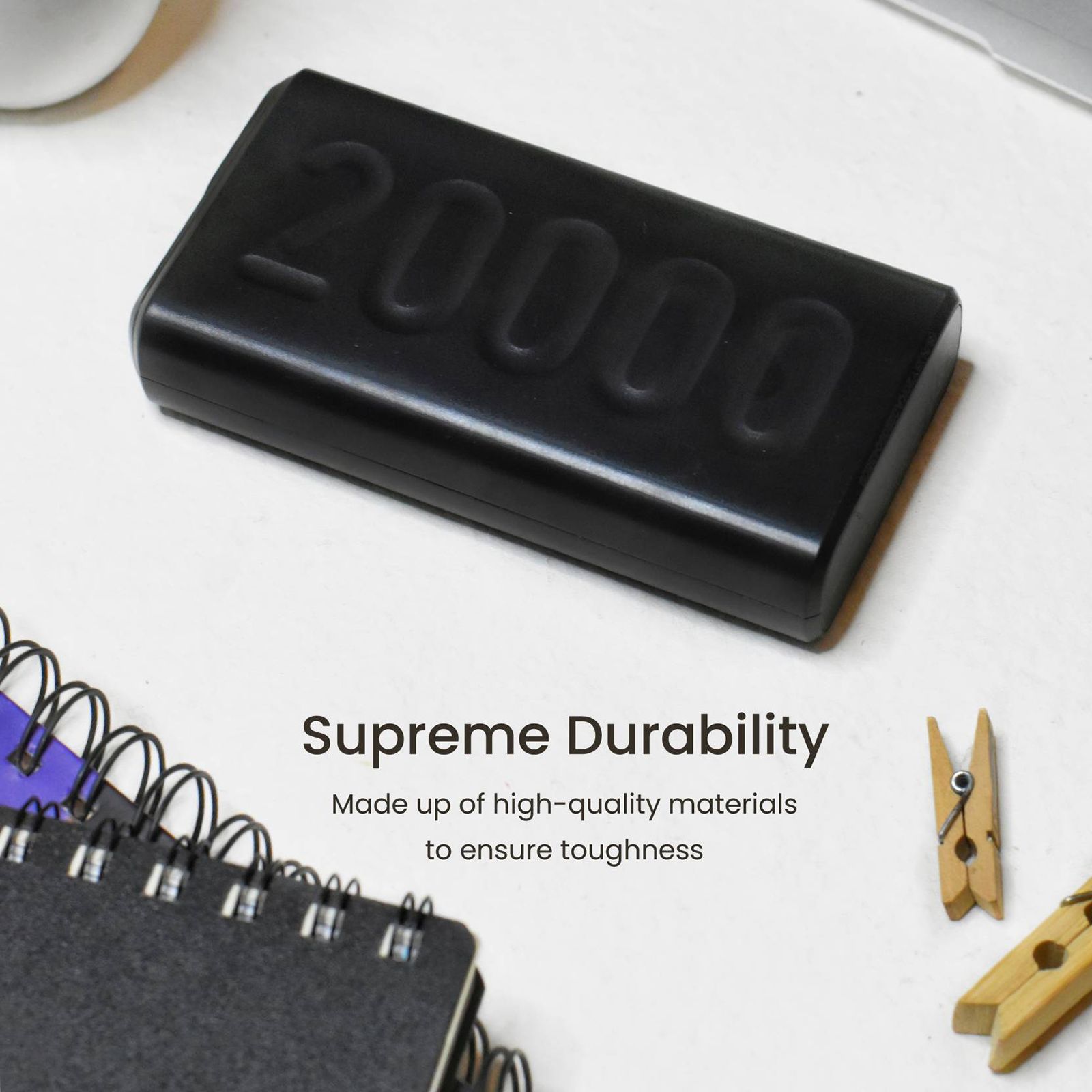 ambrane Stylo 20000 mAh 22.5W Fast Charging Power Bank (2 Type A & 1 Type C Ports, 12 Layers of Advanced Chipset Protection, Black) ambrane Stylo 20000 mAh 22.5W Fast Charging Power Bank (2 Type A & 1 Type C Ports, 12 Layers of Advanced Chipset Protection, Black)_7