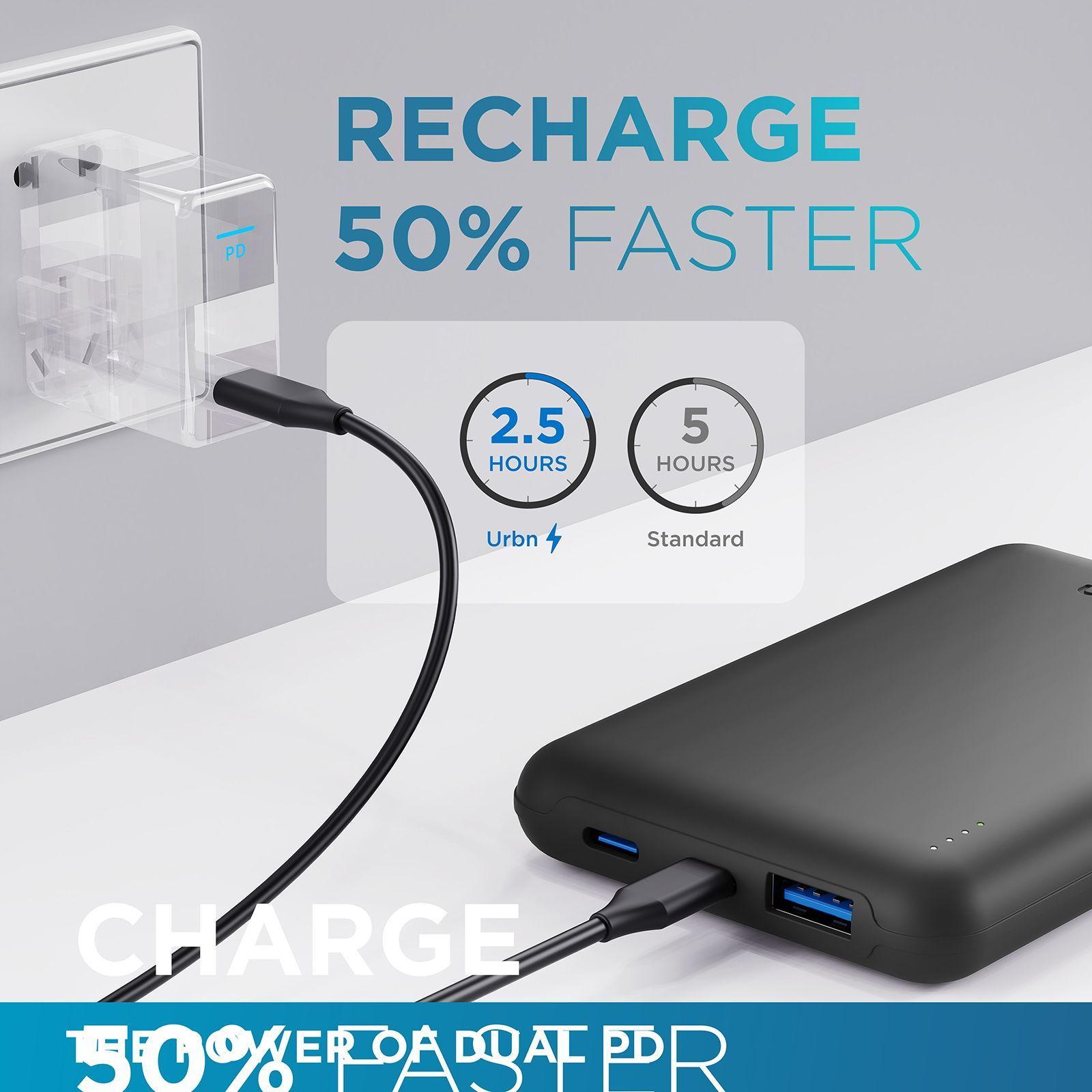 urbn Nano Slim 10000 mAh 22.5W Fast Charging Power Bank (2 Type C & 1 Type A Ports, 12 Layers Circuit Protection, Black) urbn Nano Slim 10000 mAh 22.5W Fast Charging Power Bank (2 Type C & 1 Type A Ports, 12 Layers Circuit Protection, Black)_8