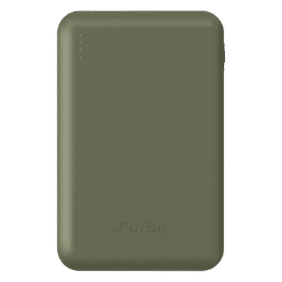 urbn Nano Slim 10000 mAh 22.5W Fast Charging Power Bank (2 Type C & 1 Type A Ports, 12 Layers Circuit Protection, Camo)