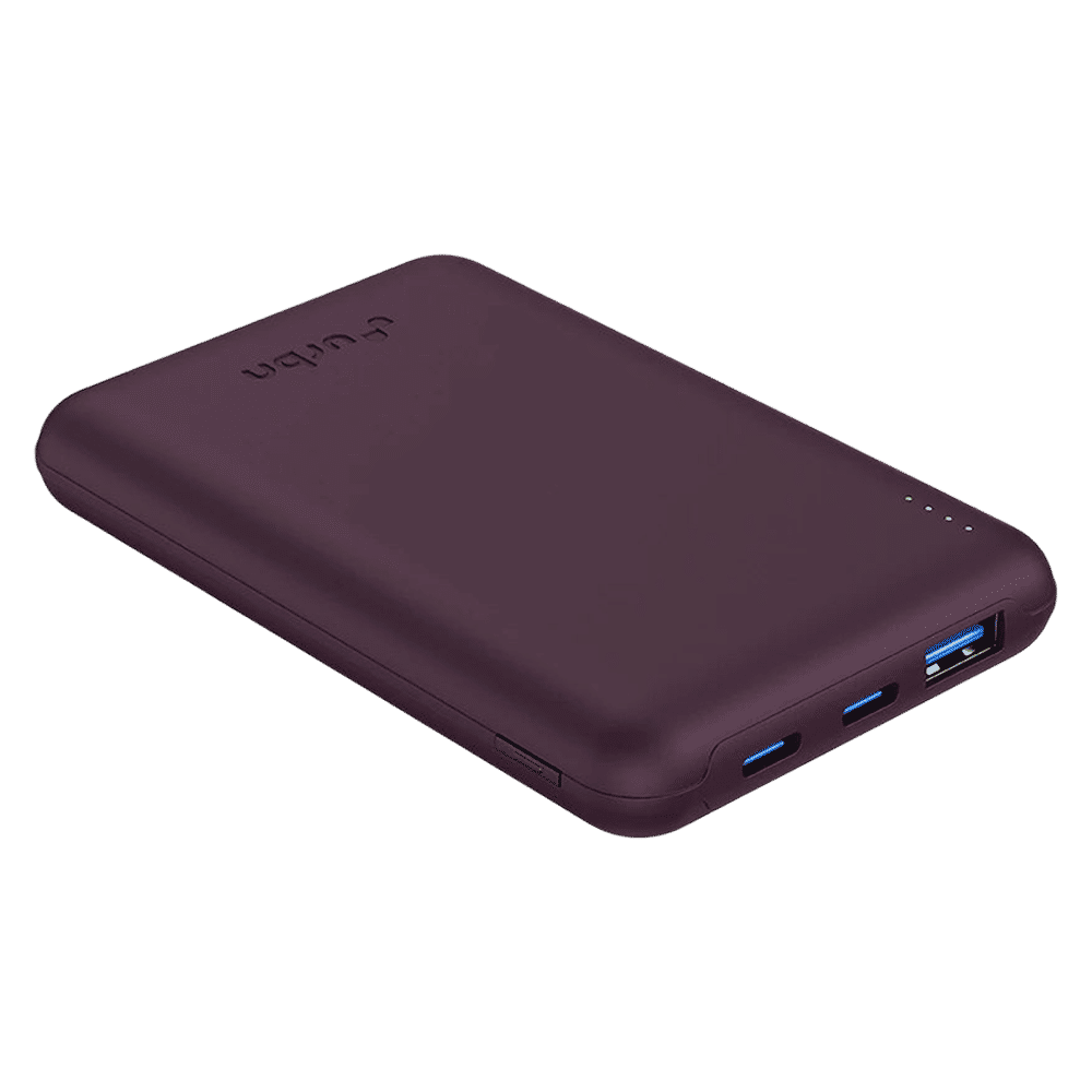 urbn Nano Slim 10000 mAh 22.5W Fast Charging Power Bank (2 Type C & 1 Type A Ports, 12 Layers Circuit Protection, Purple) urbn Nano Slim 10000 mAh 22.5W Fast Charging Power Bank (2 Type C & 1 Type A Ports, 12 Layers Circuit Protection, Purple)_5