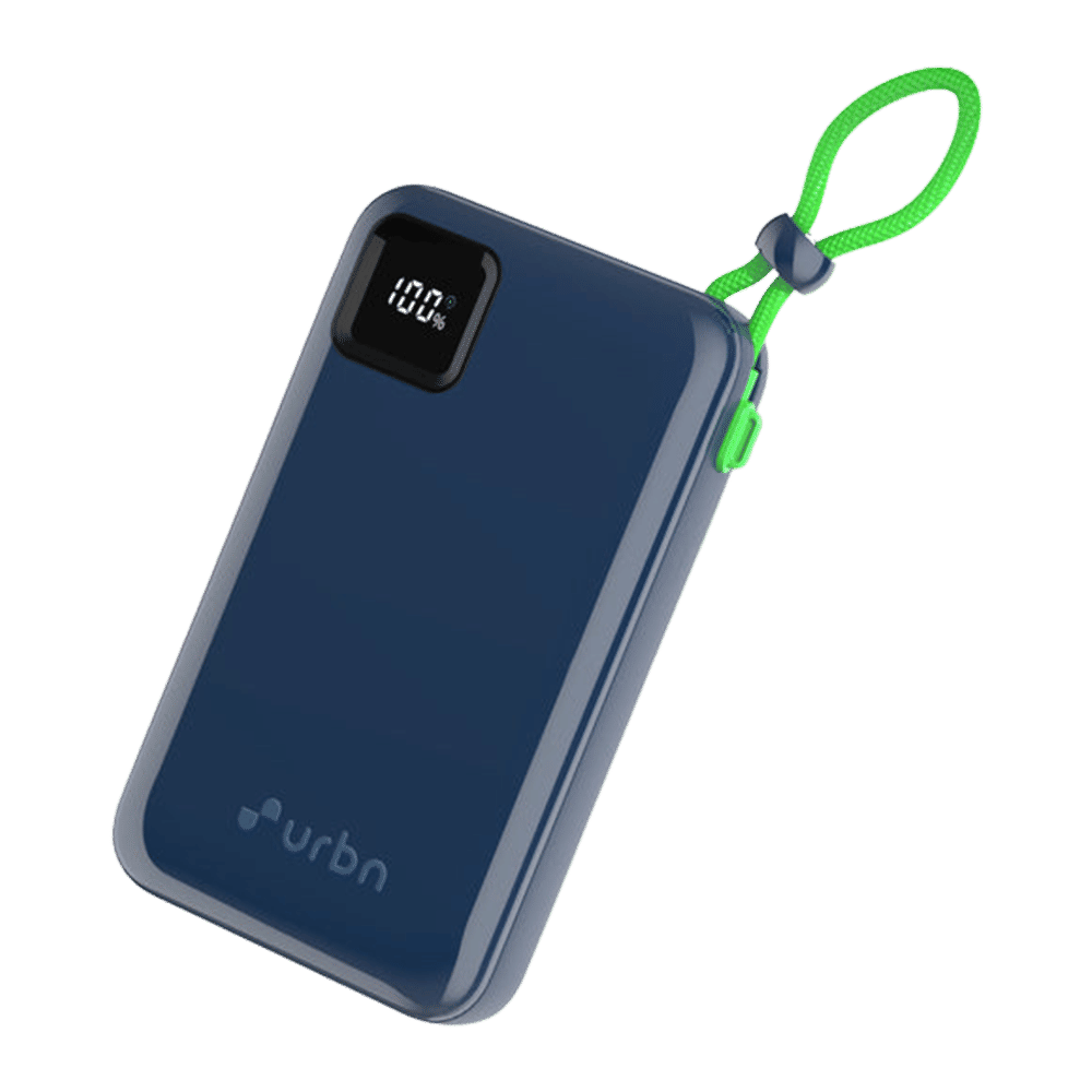urbn Ultra Link 20000 mAh 22.5W Fast Charging Power Bank (1 Type A & 2 Type C Ports, Smart LED Display, Blue)_1