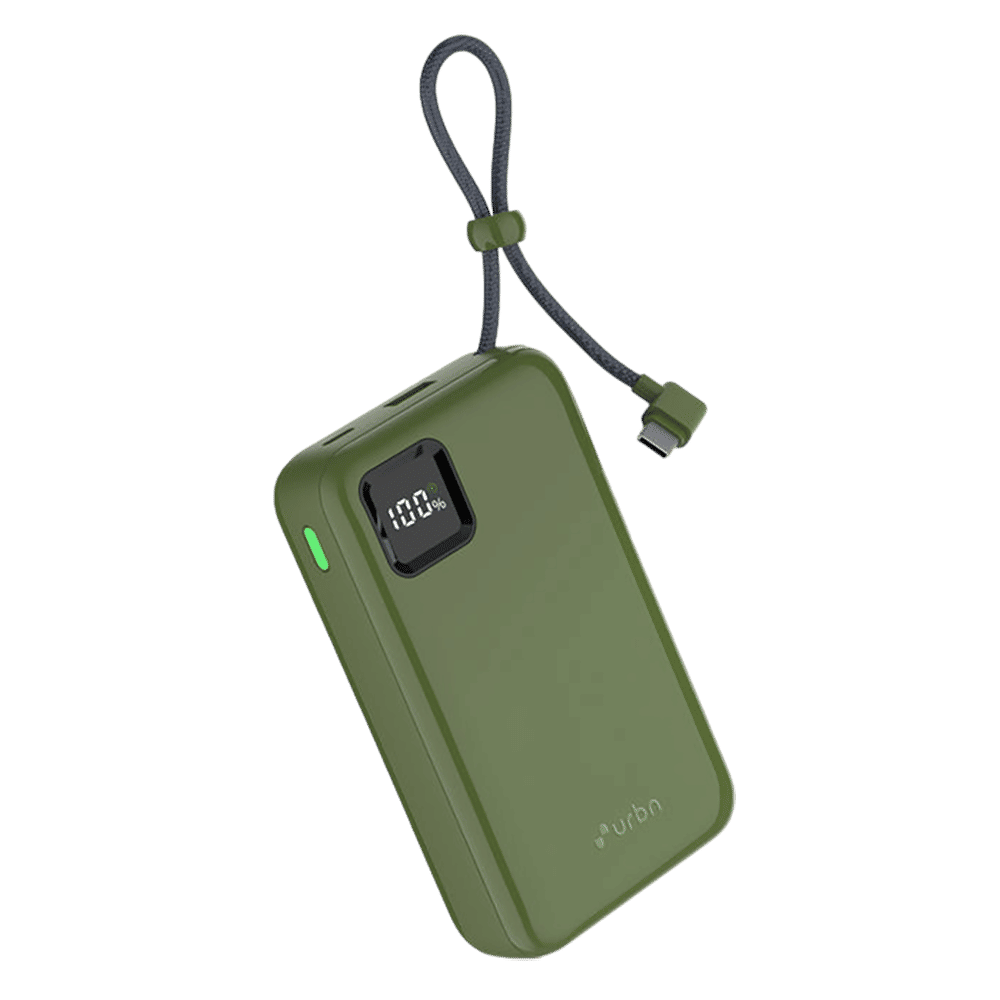 urbn Ultra Link 20000 mAh 22.5W Fast Charging Power Bank (1 Type A & 2 Type C Ports, Smart LED Display, Camo) urbn Ultra Link 20000 mAh 22.5W Fast Charging Power Bank (1 Type A & 2 Type C Ports, Smart LED Display, Camo)_4