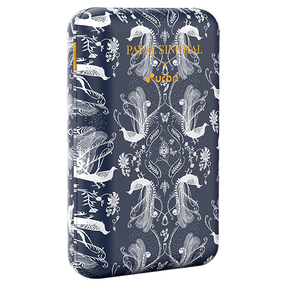 urbn Nano Slim Payal Singhal Edition 20000 mAh 22.5W Fast Charging Power Bank (1 Type A & 2 Type C Ports, 12 Layer Circuit Protection, PS Blue)_1