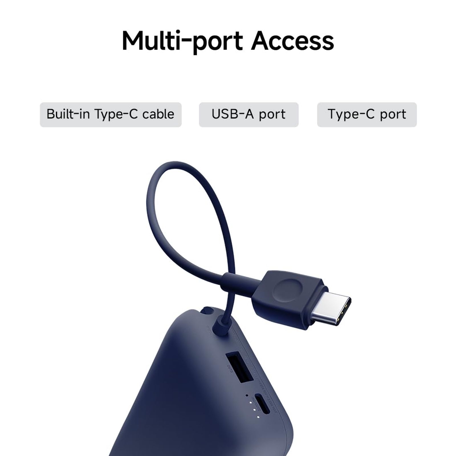 Xiaomi Pocket 10000 mAh 22.5W Fast Charging Power Bank (2 Type A & 1 Type C Ports, Quick Charge 3.0, Blue)_5