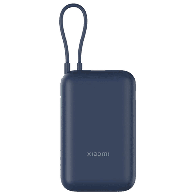 Xiaomi Pocket 10000 mAh 22.5W Fast Charging Power Bank (2 Type A & 1 Type C Ports, Quick Charge 3.0, Blue)