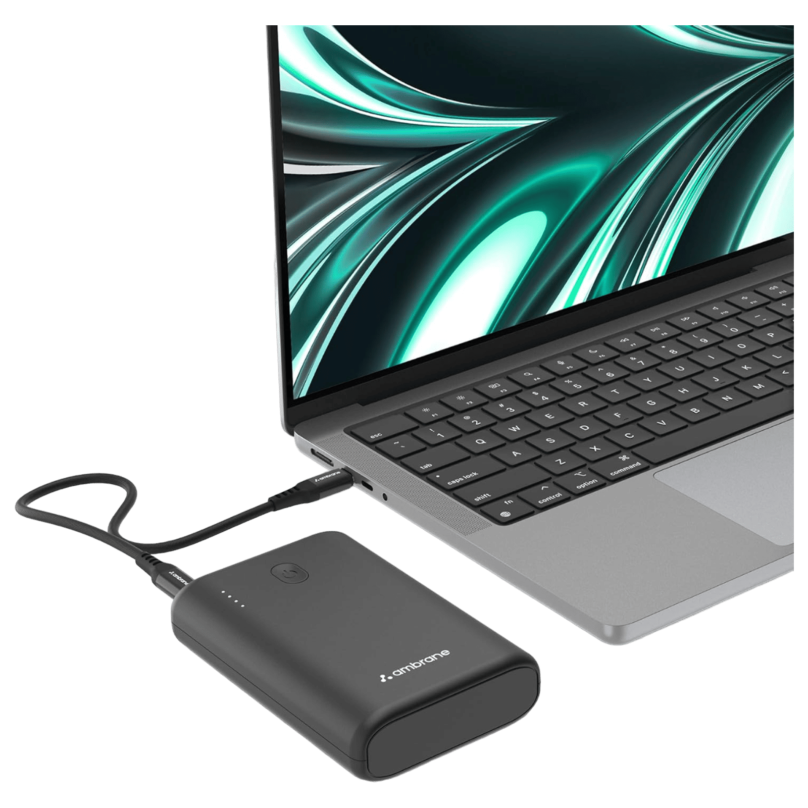 ambrane PowerLit 45 15000 mAh 45W Fast Charging Power Bank (1 Type A & 2 Type C Ports, Advanced Chipset Protection, Black)_1