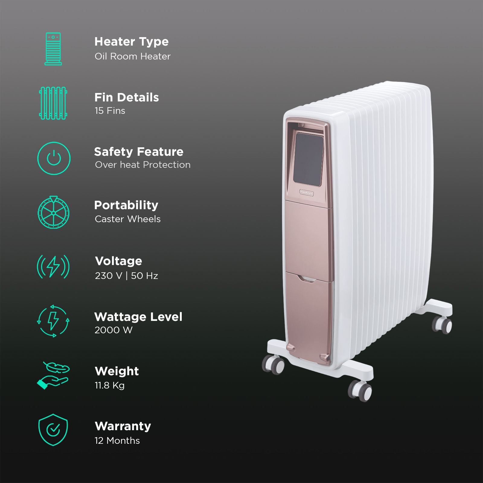 Communication Radiator Buy morphy richards Thermocore XR 2000W Oil Filled Radiator Room Heater ...