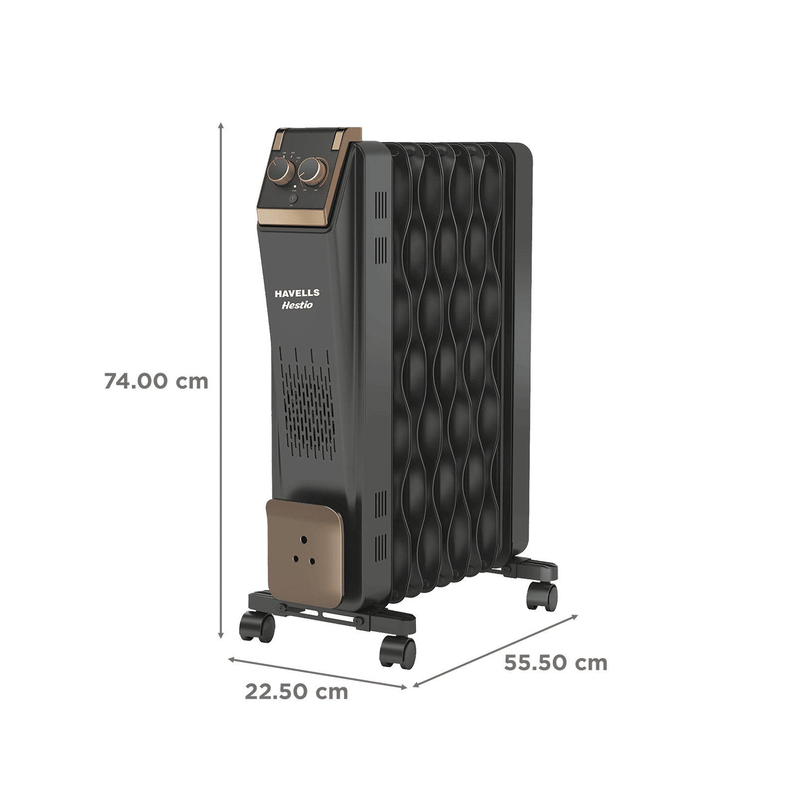 HAVELLS Hestio 2400W PTC Oil Filled Radiator Room Heater with 9 Wave Fins (Cutting Edge Technology HAVELLS Hestio 2400W PTC Oil Filled Radiator Room Heater with 9 Wave Fins (Cutting Edge Technology_2