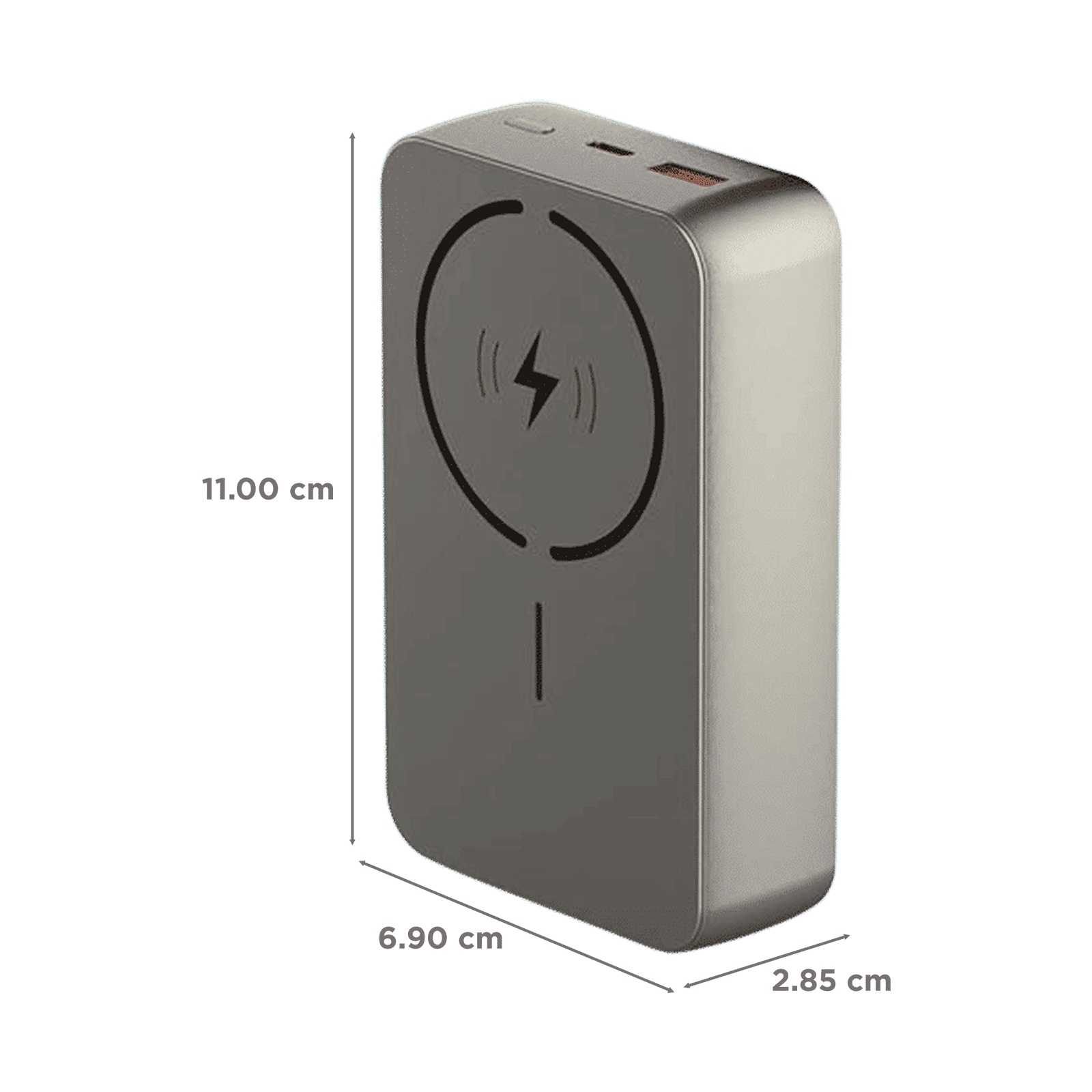 stuffcool Click 20 20000 mAh 20W Fast Charging Power Bank (1 Type A Port, 1 Type C Port, LED Display, Titanium) stuffcool Click 20 20000 mAh 20W Fast Charging Power Bank (1 Type A Port, 1 Type C Port, LED Display, Titanium)_2
