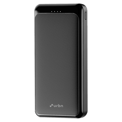urbn 10000 mAh 22.5W Fast Charging Power Bank (1 Type C, 1 Micro USB & 2 Type A Port, 12 Layers Circuit Protection, Black)