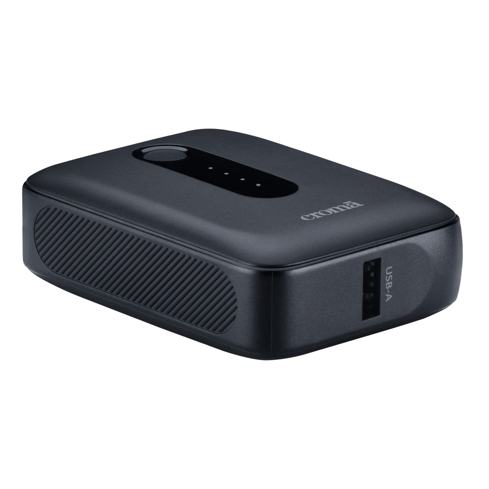 Croma Compact 10000 mAh 30W Fast Charging Power Bank (1 Type A & 1 Type C Port, Multi-Level Protection for Safe Charging, Black)_4
