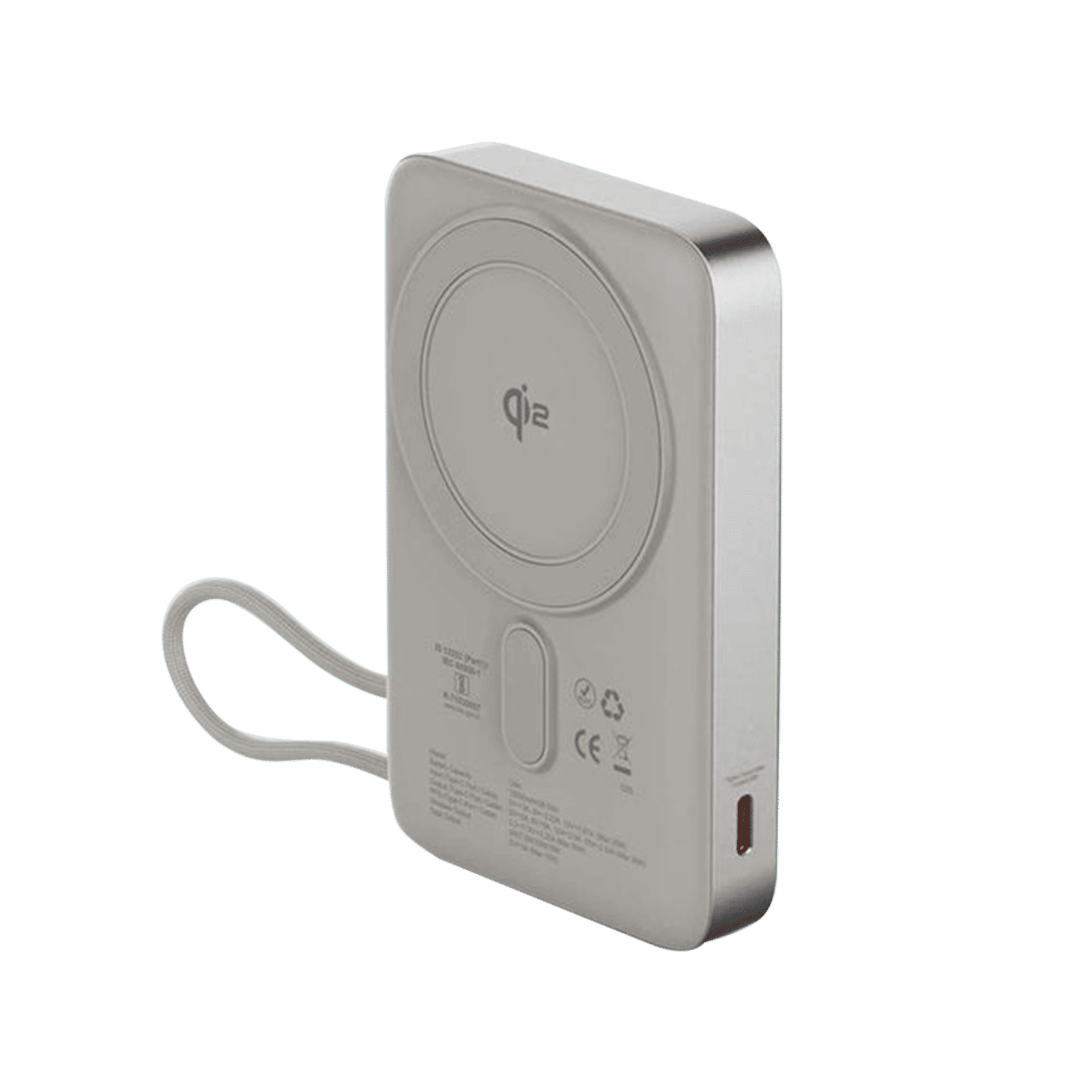 Stuffcool Odin 10000 mAh 35W Fast Charging Power Bank (2 Type C, Qi2 Magsafe, Digital Display, Silver) Stuffcool Odin 10000 mAh 35W Fast Charging Power Bank (2 Type C, Qi2 Magsafe, Digital Display, Silver)_1