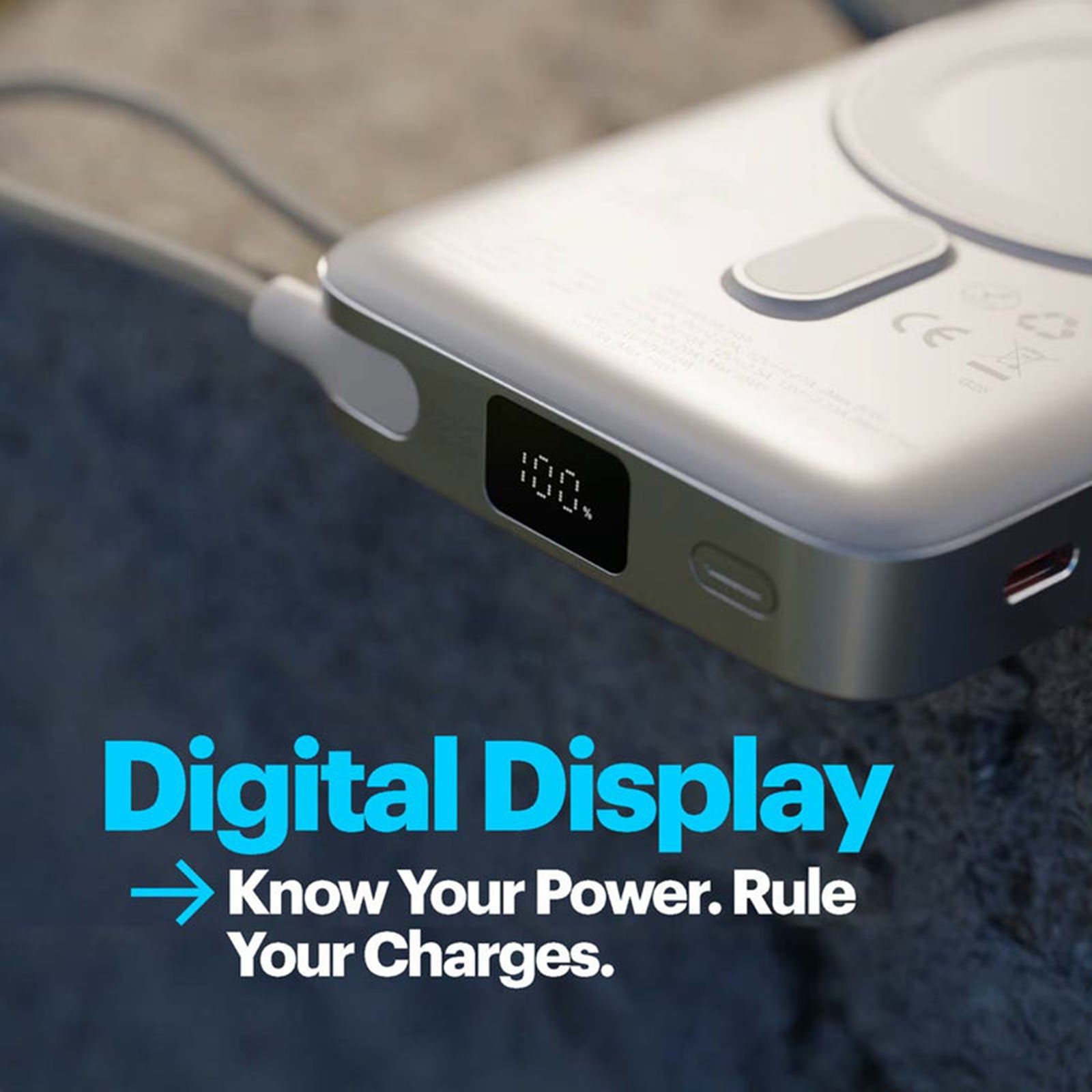 Stuffcool Odin 10000 mAh 35W Fast Charging Power Bank (2 Type C, Qi2 Magsafe, Digital Display, Silver) Stuffcool Odin 10000 mAh 35W Fast Charging Power Bank (2 Type C, Qi2 Magsafe, Digital Display, Silver)_9