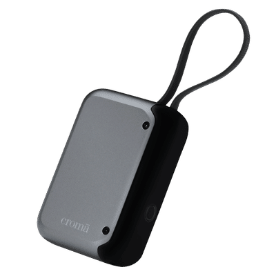 Croma 10000 mAh 30W Fast Charging Power Bank (1 Type C Port, Built Type C cable, Black)