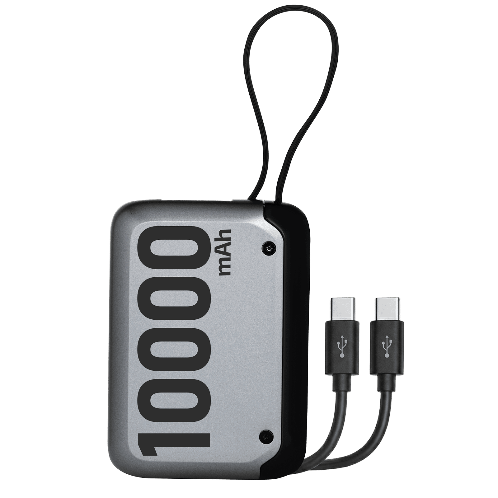 Croma 10000 mAh 30W Fast Charging Power Bank (1 Type C Port, Built Type C cable, Black)_1