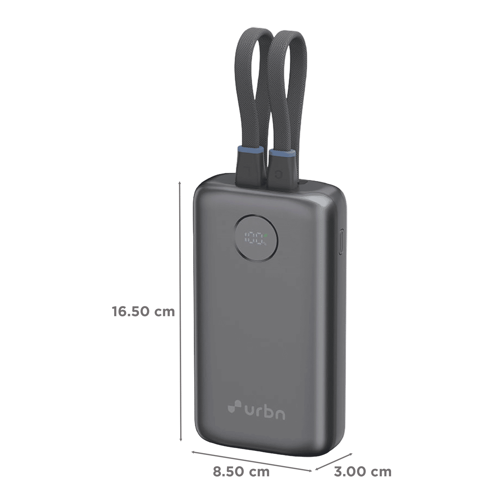 urbn Nano Pod 10000 mAh 35W Fast Charging Power Bank (2 Type C Port, 1 Type A & 1 Lightning Port, 12 Layer Circuit Protection, Grey) urbn Nano Pod 10000 mAh 35W Fast Charging Power Bank (2 Type C Port, 1 Type A & 1 Lightning Port, 12 Layer Circuit Protection, Grey)_2