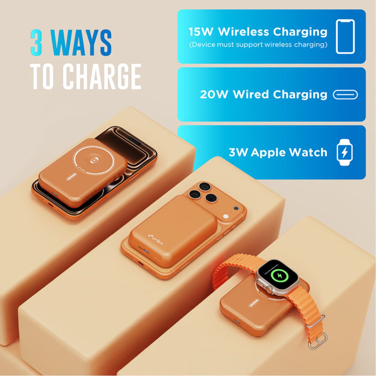 Urbn Curve 10000 mAh 20W Fast Charging Power Bank (1 Type C Port, MagSafe Compatible, Soft Touch Finish, Travel Friendly, Gray Gun Metal) Urbn Curve 10000 mAh 20W Fast Charging Power Bank (1 Type C Port, MagSafe Compatible, Soft Touch Finish, Travel Friendly, Gray Gun Metal)_13