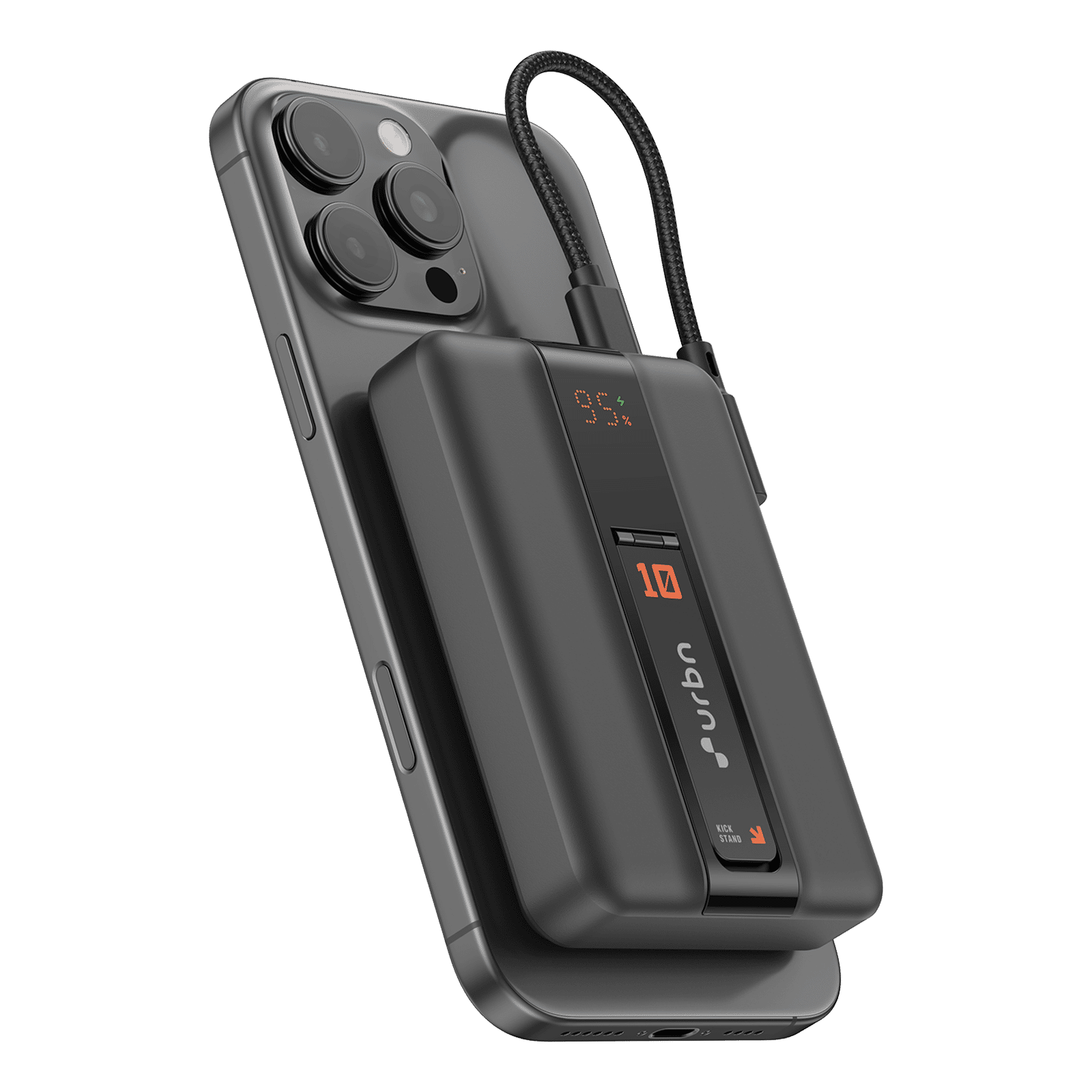 Urbn One Aero 10000 mAh 20W Fast Charging Power Bank(2 Type C Port, MagSafe Compatible, Smart LED Display, Black) Urbn One Aero 10000 mAh 20W Fast Charging Power Bank(2 Type C Port, MagSafe Compatible, Smart LED Display, Black)_1