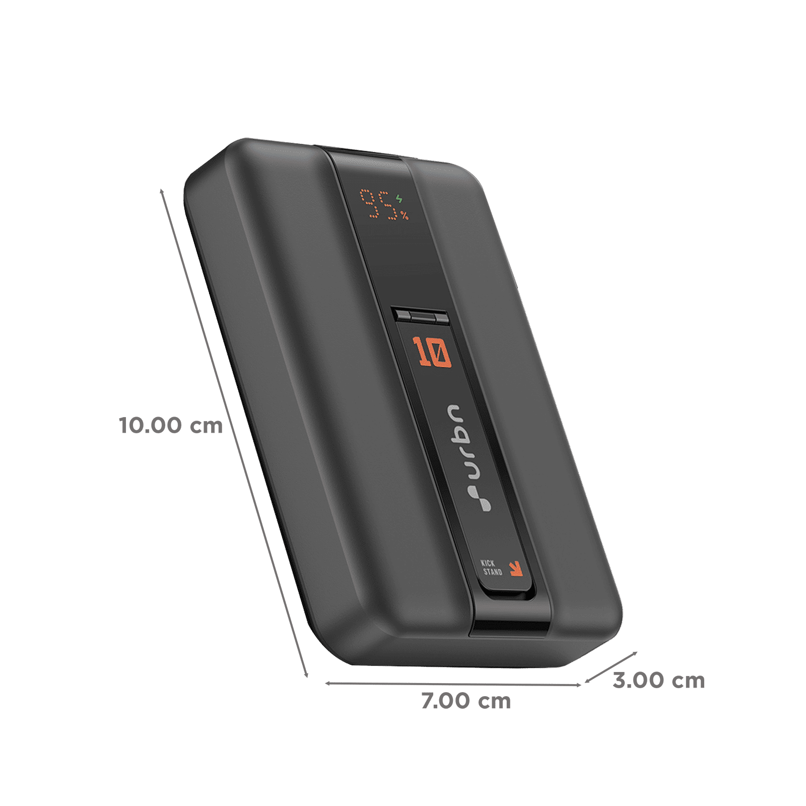 Urbn One Aero 10000 mAh 20W Fast Charging Power Bank(2 Type C Port, MagSafe Compatible, Smart LED Display, Black) Urbn One Aero 10000 mAh 20W Fast Charging Power Bank(2 Type C Port, MagSafe Compatible, Smart LED Display, Black)_2