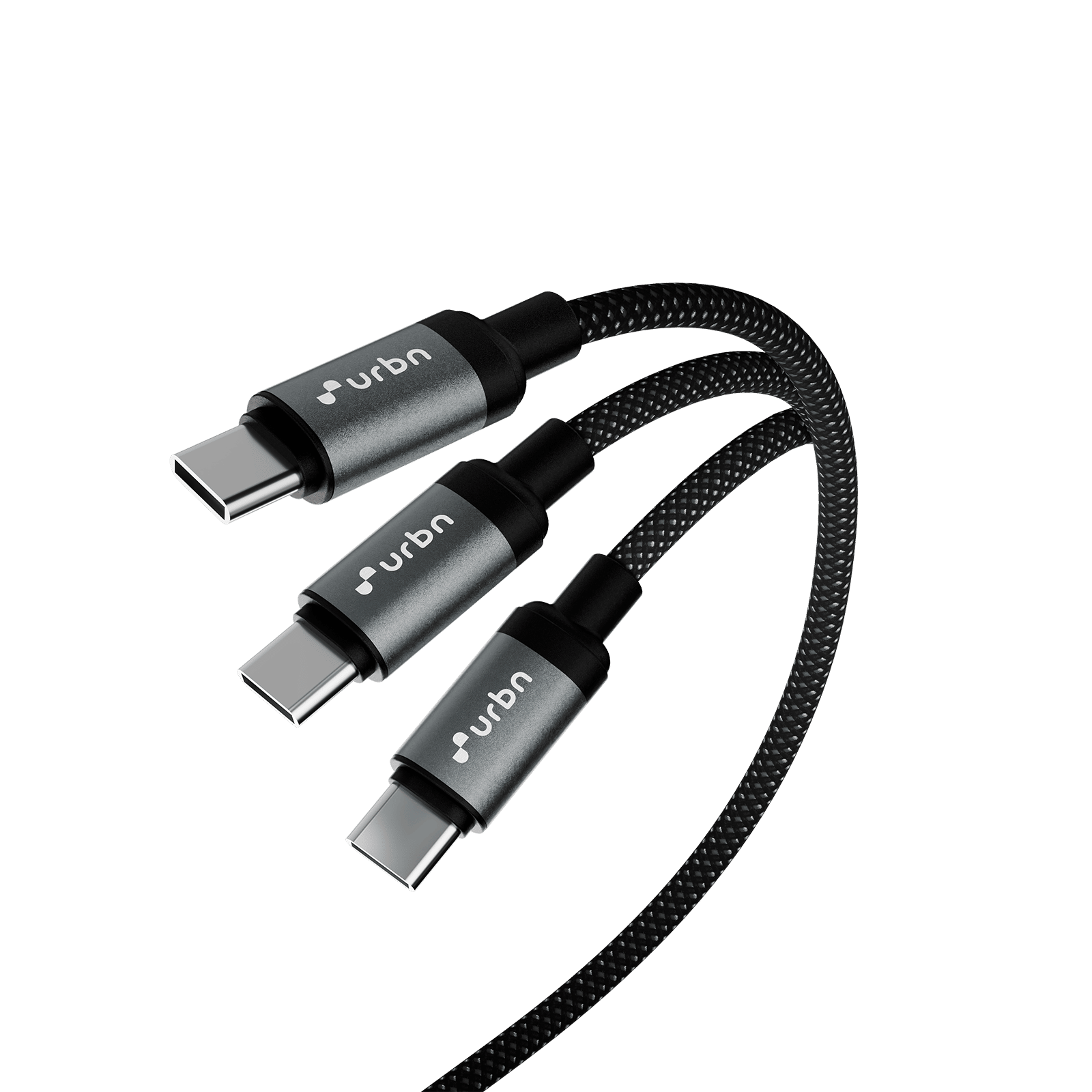 urbn UPC261 Type C to Type C 3.9 Feet (1.2M) Cable (65W Super Fast Charging, Black)_3