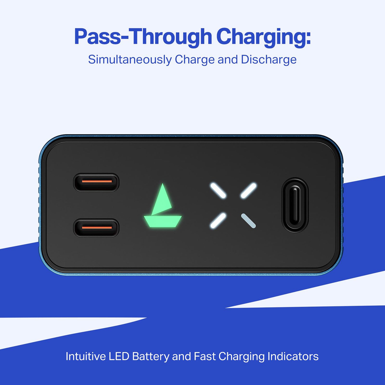boAt Energyshroom Turbo X 20000 mAh 65W Fast Charging Power Bank (2 Type C Ports, LED Indicator, Navy Blue) boAt Energyshroom Turbo X 20000 mAh 65W Fast Charging Power Bank (2 Type C Ports, LED Indicator, Navy Blue)_5