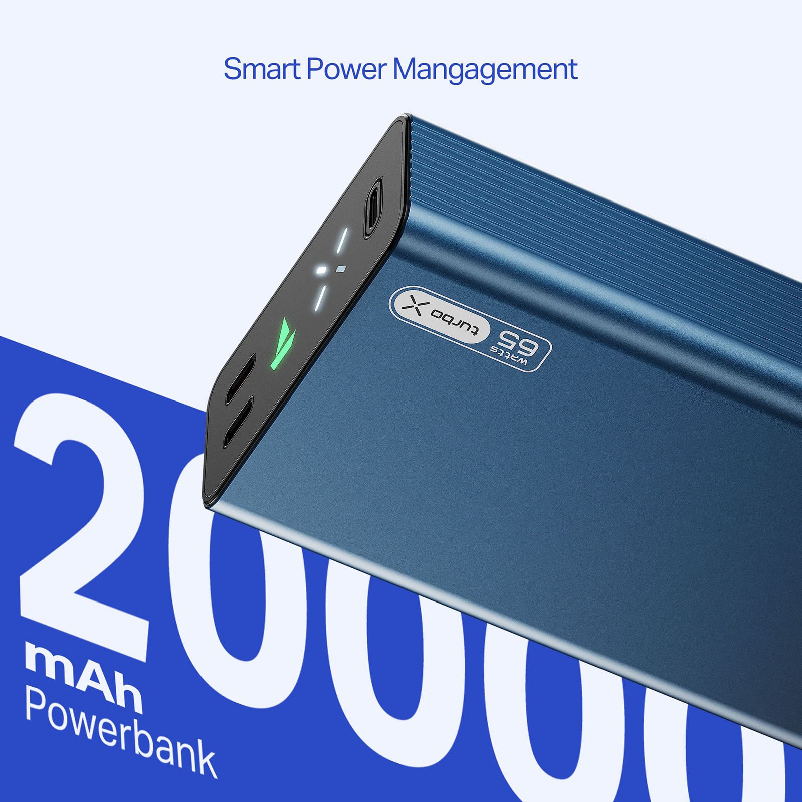 boAt Energyshroom Turbo X 20000 mAh 65W Fast Charging Power Bank (2 Type C Ports, LED Indicator, Navy Blue) boAt Energyshroom Turbo X 20000 mAh 65W Fast Charging Power Bank (2 Type C Ports, LED Indicator, Navy Blue)_6