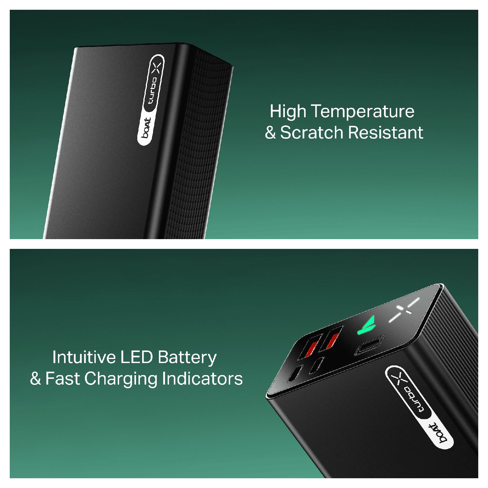 boAt Energyshroom Turbo X 30000 mAh 65W Fast Charging Power Bank (2 Type A, 2 Type C Ports, LED Indicator, Onyx Black) boAt Energyshroom Turbo X 30000 mAh 65W Fast Charging Power Bank (2 Type A, 2 Type C Ports, LED Indicator, Onyx Black)_9