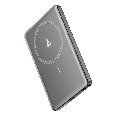 boAt EnergyShroom MagnaCharge Air 22W Fast Charging Power Bank (1 Type C Port, Sleek Aluminium Casing, MagSafe Compatible, 12-Layer Smart IC Protection, Carbon Black)