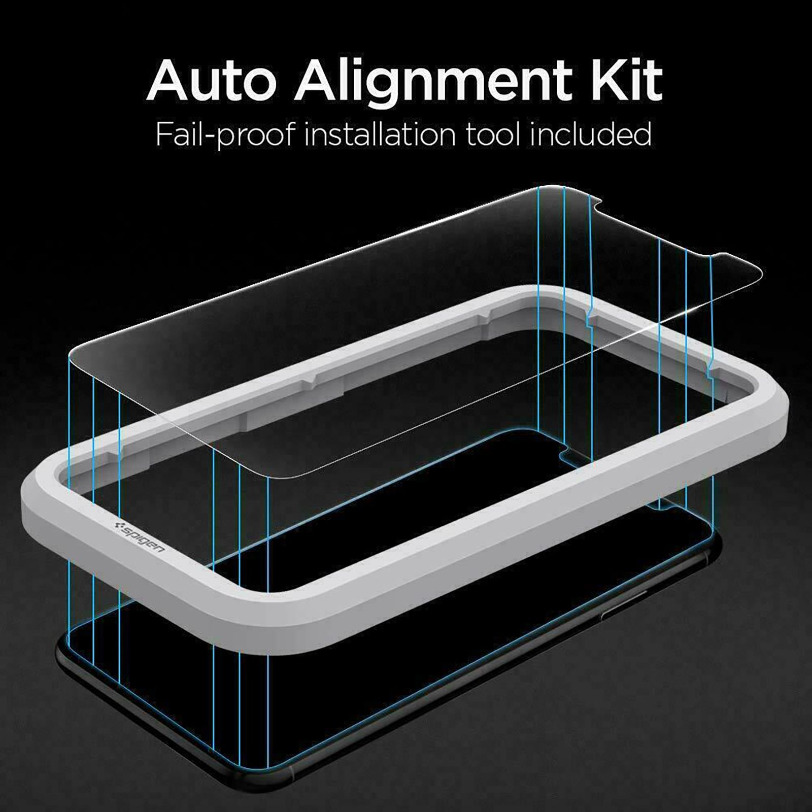 spigen GlastR Align Master Tempered Glass for Apple iPhone 11, XR (9H Hardness)_9
