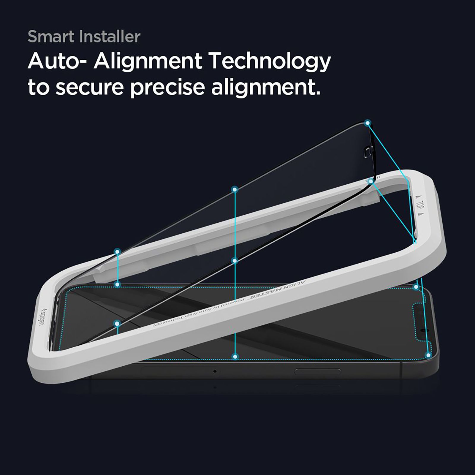 spigen GlastR Align Master Tempered Glass for Apple iPhone 12 Mini (9H Hardness)_5