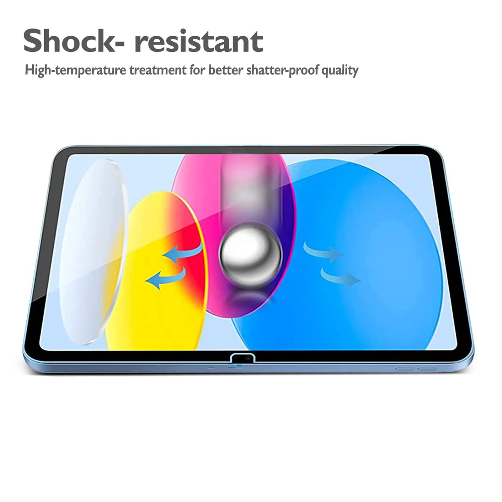 GRIPP Tempered Glass for iPad 10.9 Air 5, iPad Pro 11 Inch, iPad Pro 12.9 Inch (9H Screen Hardness)_13