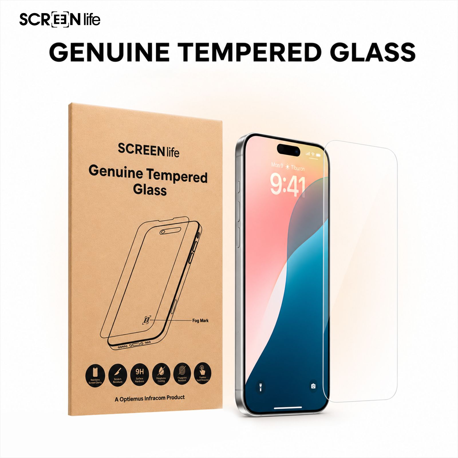 SCREEN life Tempered Glass for vivo Y51 Pro (Fingerprint Resistant)_8