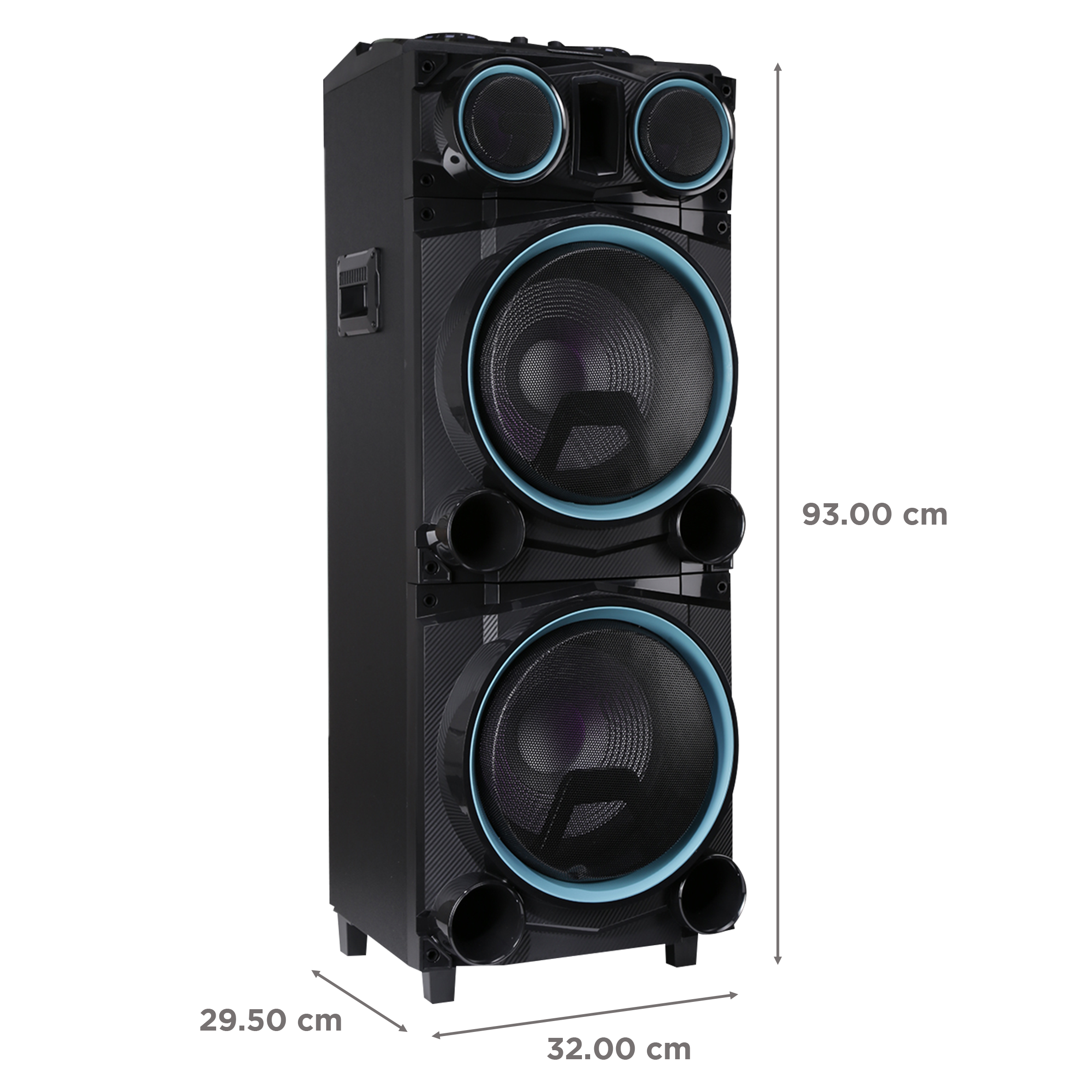 Croma 1400W Bluetooth Party Speaker (Dynamic Bass Boost, Black) Croma 1400W Bluetooth Party Speaker (Dynamic Bass Boost, Black)_3