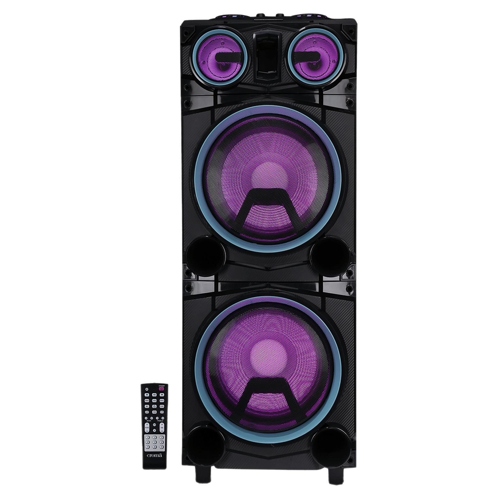 Croma 1400W Bluetooth Party Speaker (Dynamic Bass Boost, Black) Croma 1400W Bluetooth Party Speaker (Dynamic Bass Boost, Black)_1