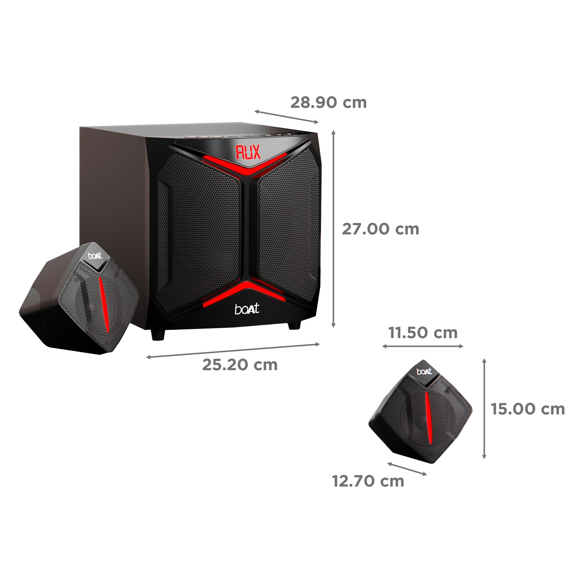 boAt Blitz 2008 100 Watts Multimedia Speaker ( boAt Signature Sound, 2.1 Channel, Premium Black ) boAt Blitz 2008 100 Watts Multimedia Speaker ( boAt Signature Sound, 2.1 Channel, Premium Black )_3